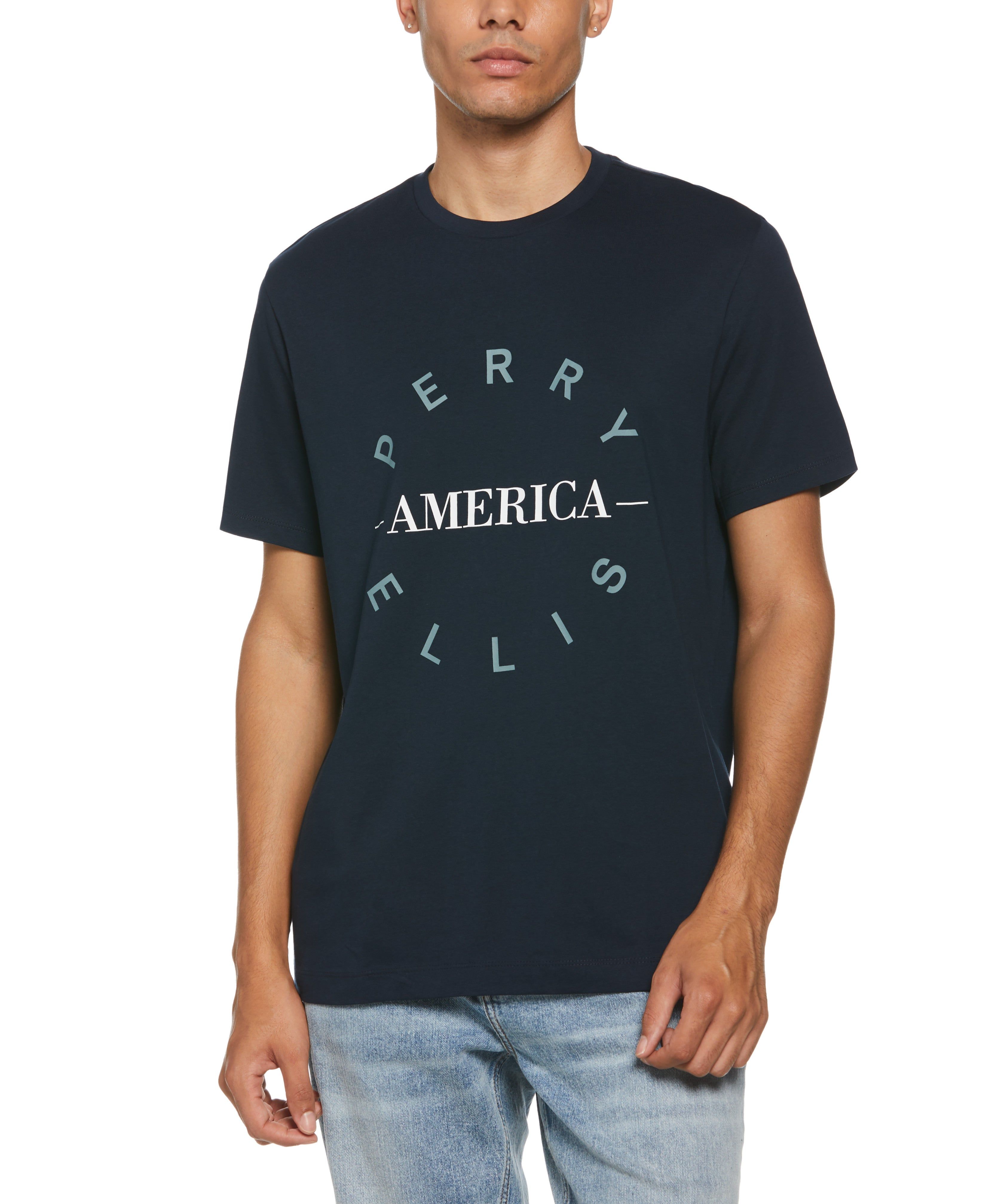 Circle Graphic T-Shirt sold by Perry Ellis
