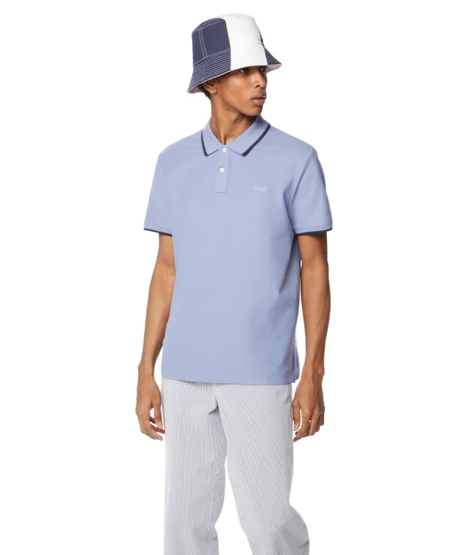 Tipped Collar Solid Polo sold by Perry Ellis