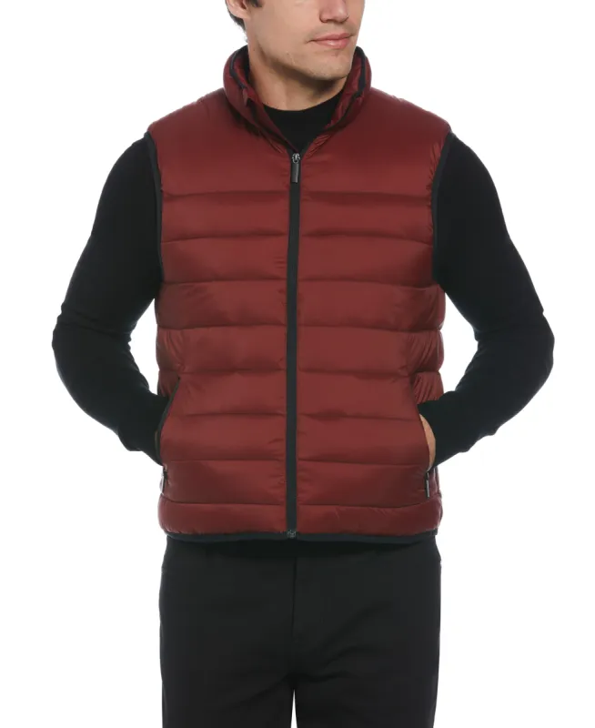 Lightweight Puffer Vest - Red sold by Perry Ellis