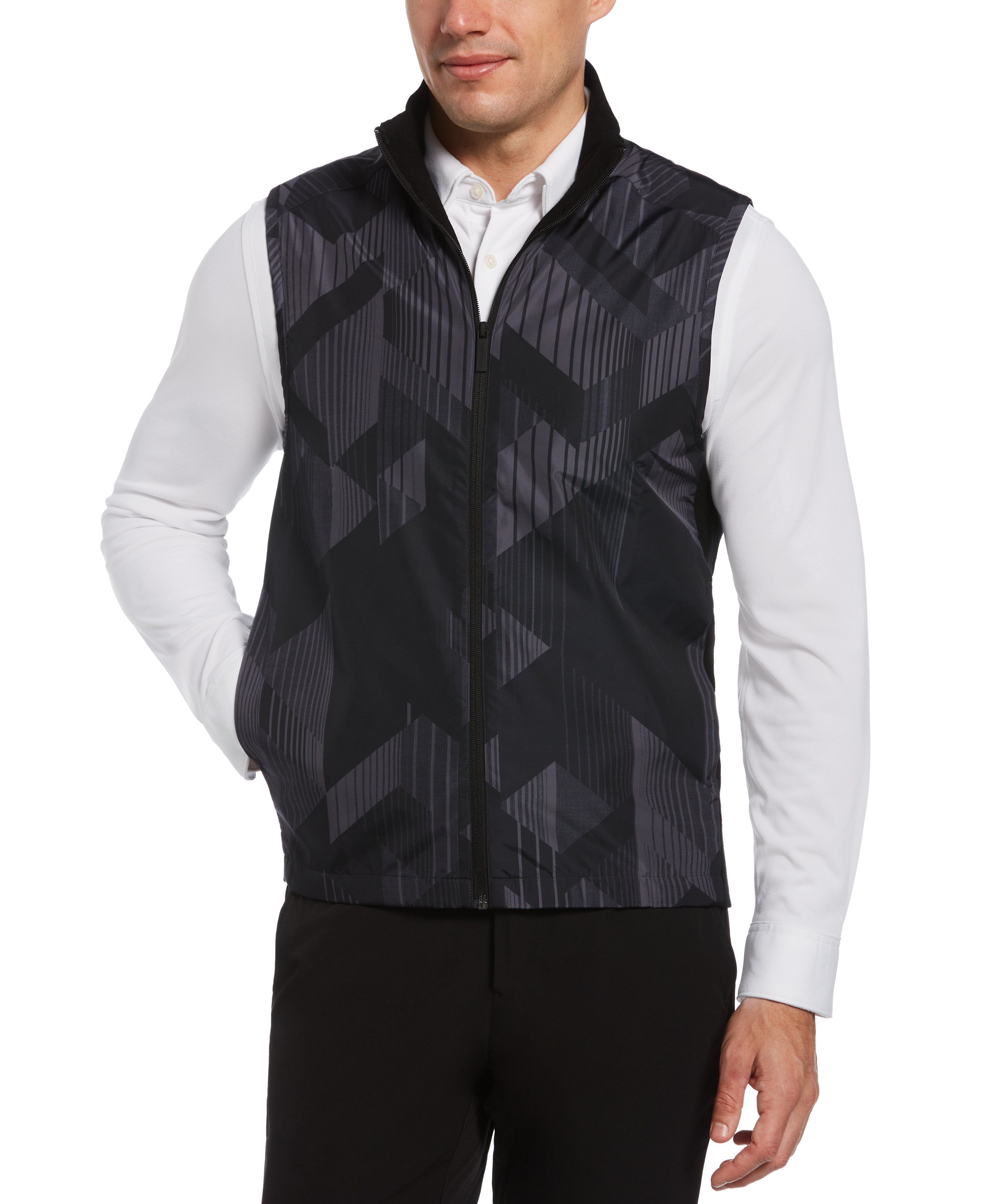 Hybrid Pieced Print Vest sold by Perry Ellis