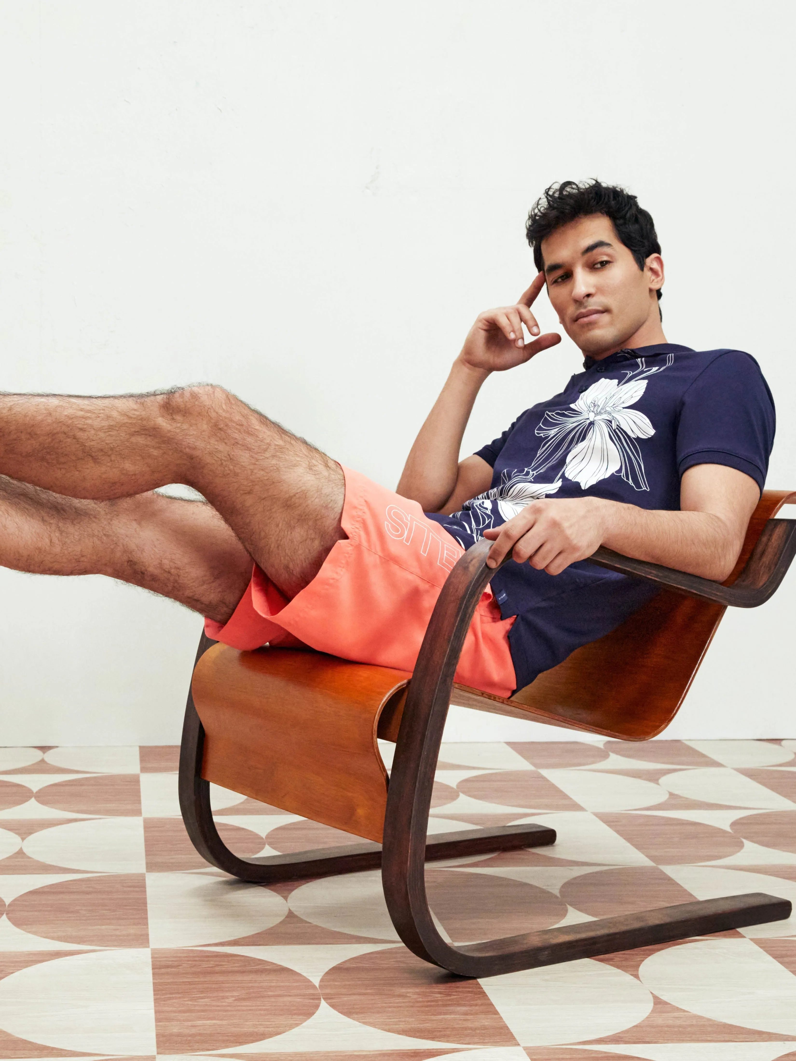 Tropical Floral Print Polo sold by Perry Ellis product image thumbnail 4