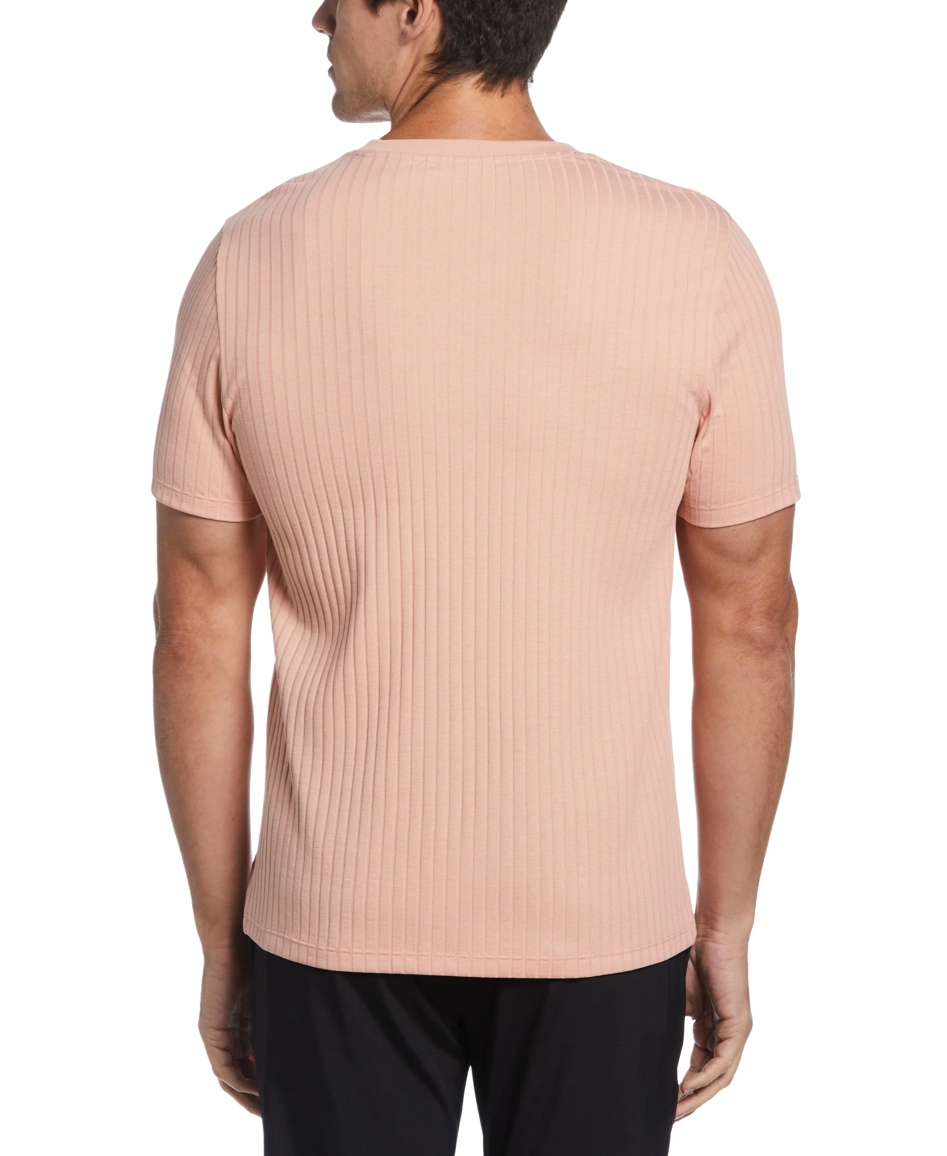 Rib Knit Crew Neck Tee sold by Perry Ellis product image thumbnail 2