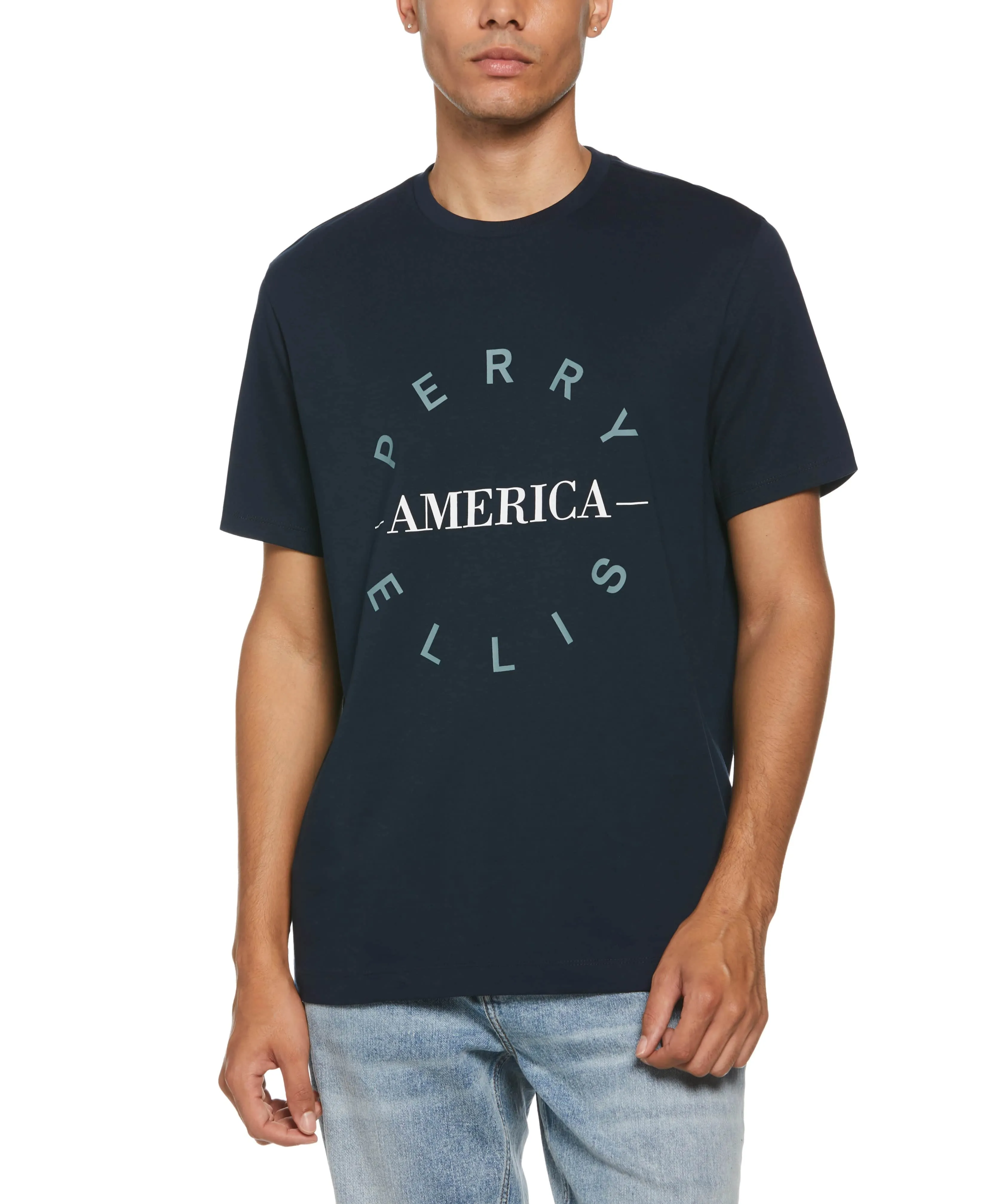 Circle Graphic T-Shirt sold by Perry Ellis