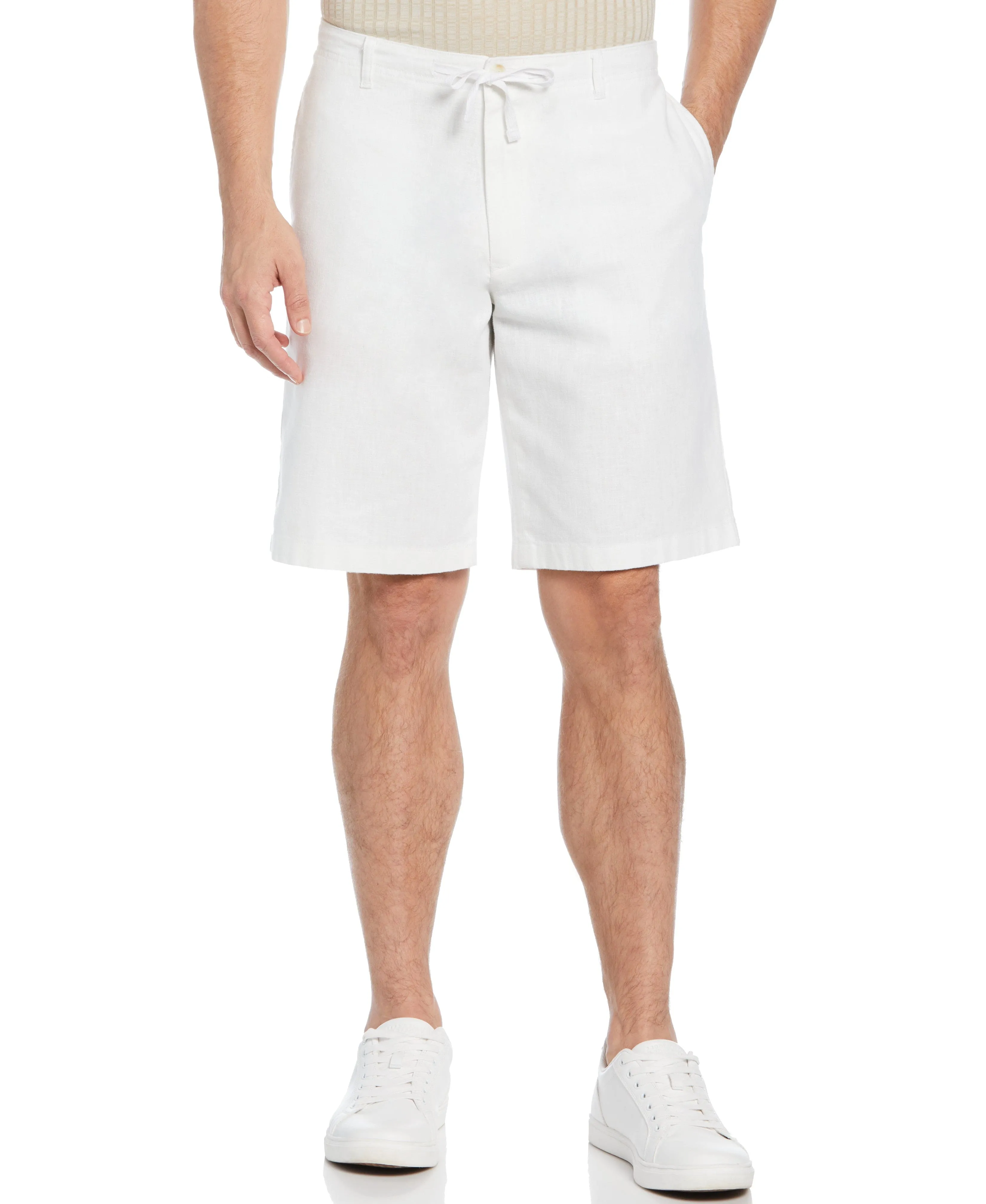 Drawstring Linen Blend Stretch Short sold by Perry Ellis