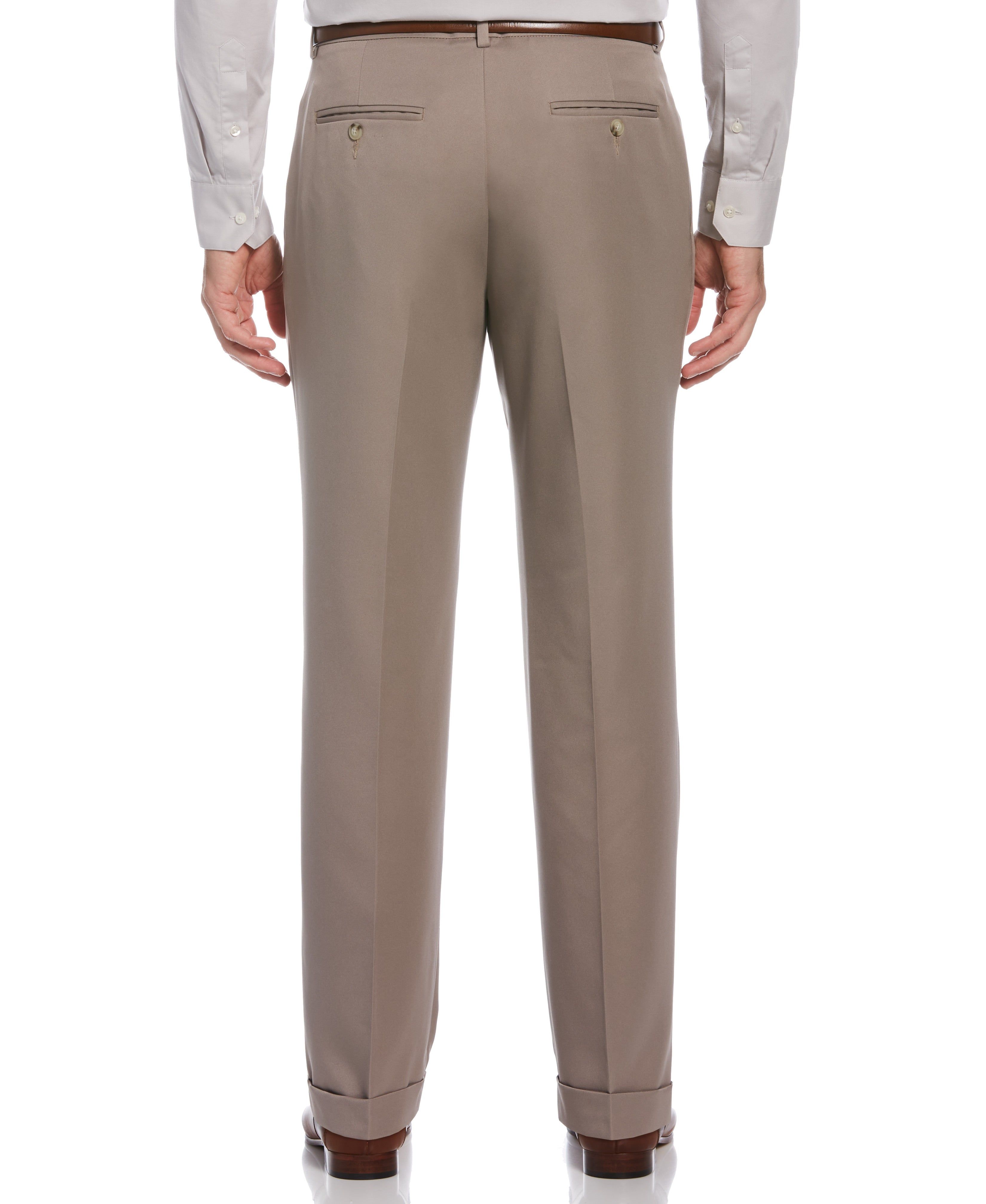 Classic Fit Non-Iron Double Pleat Dress Pant sold by Perry Ellis product image thumbnail 2