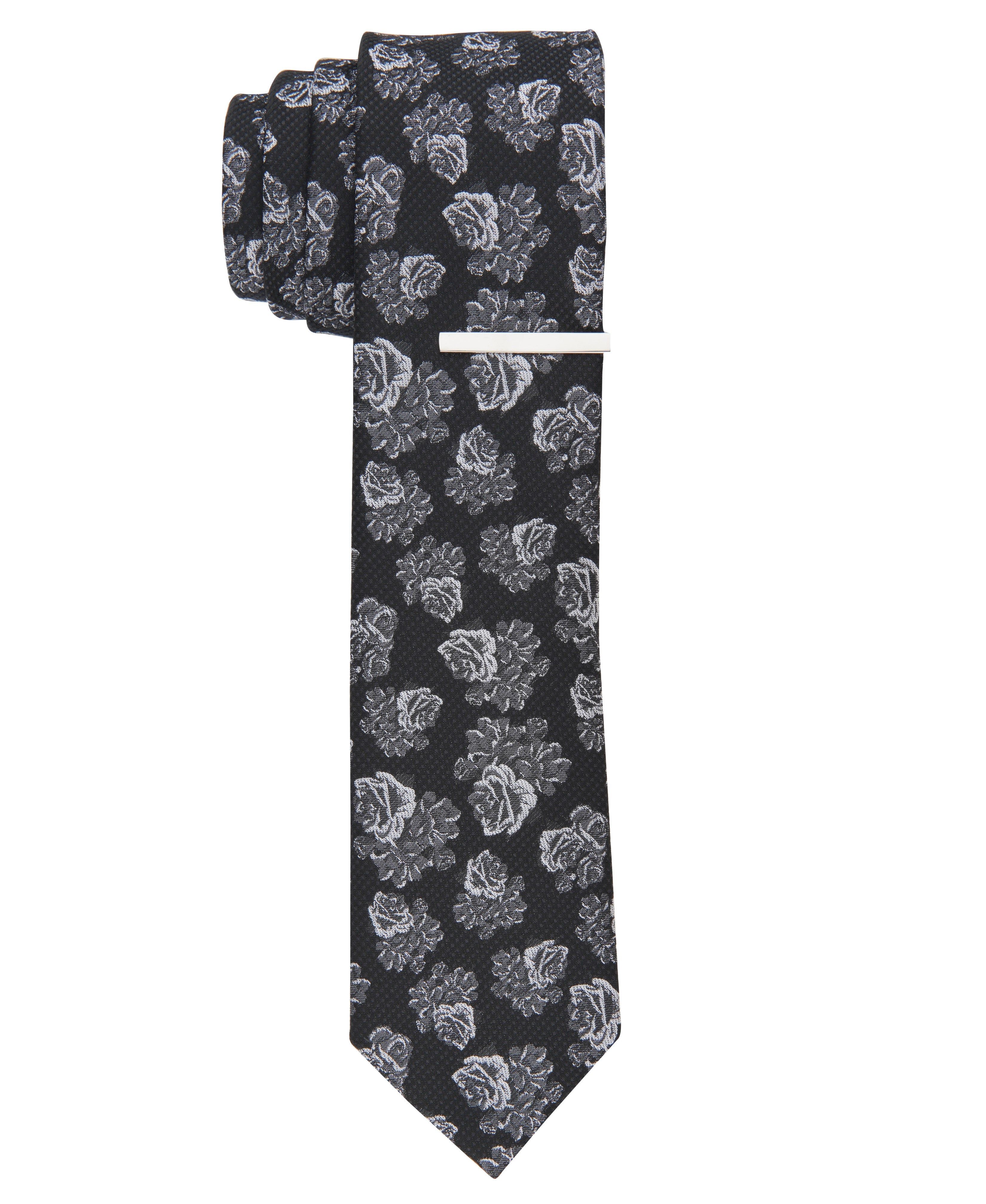 Goldes Floral TIe sold by Perry Ellis