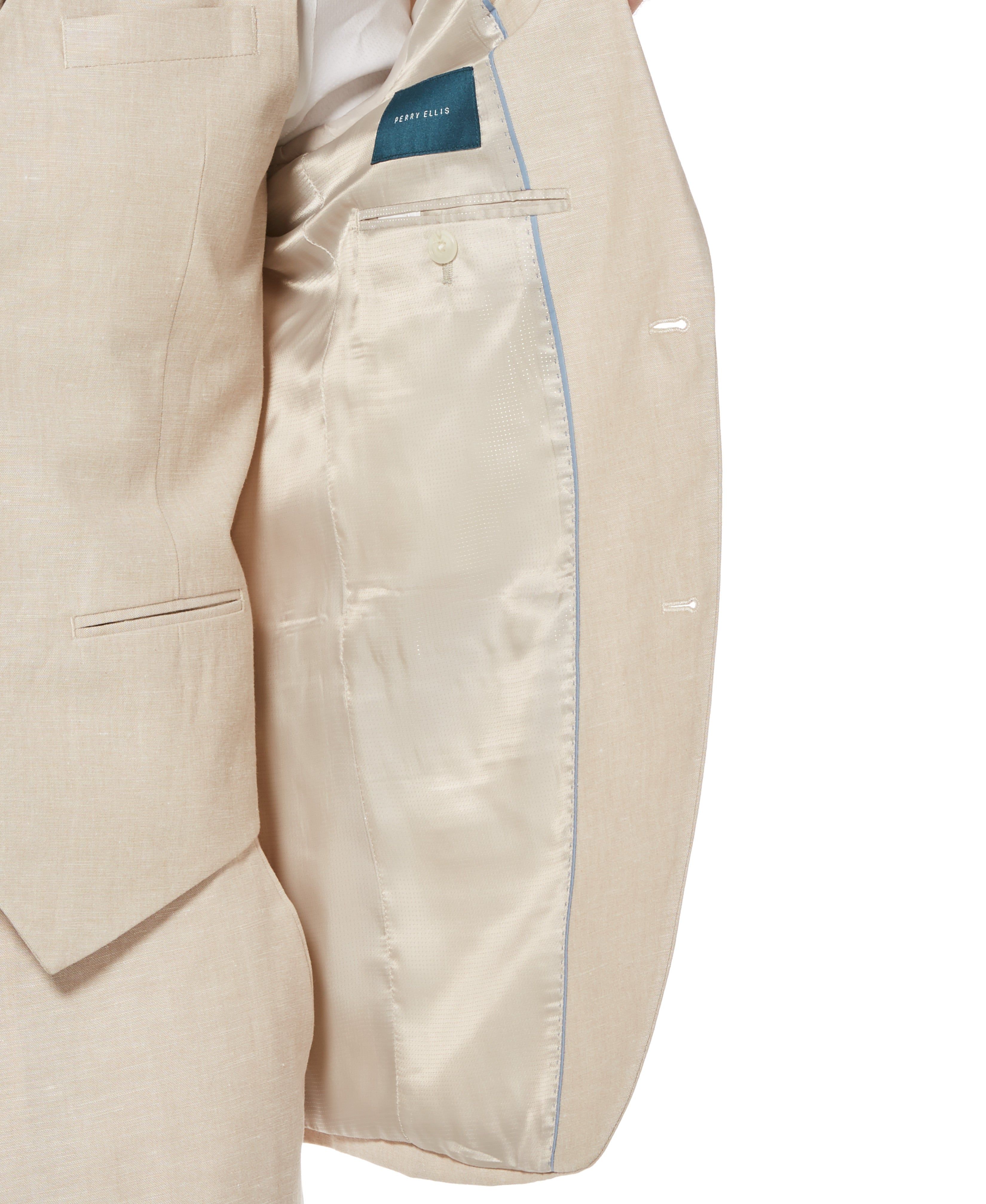 Slim Fit Performance Linen Suit Jacket sold by Perry Ellis product image thumbnail 3