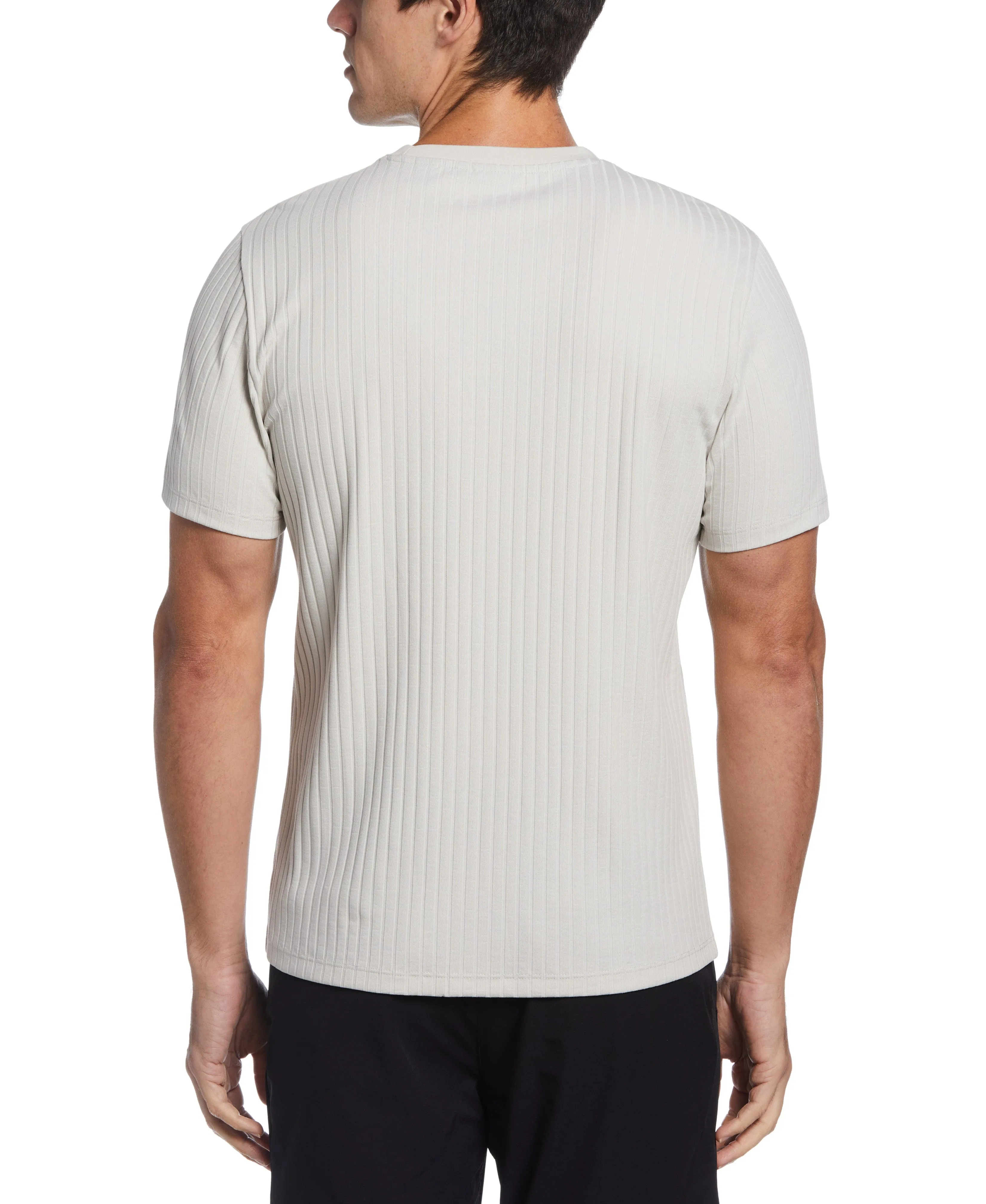 Ribbed Crew Neck Tee sold by Perry Ellis product image thumbnail 2