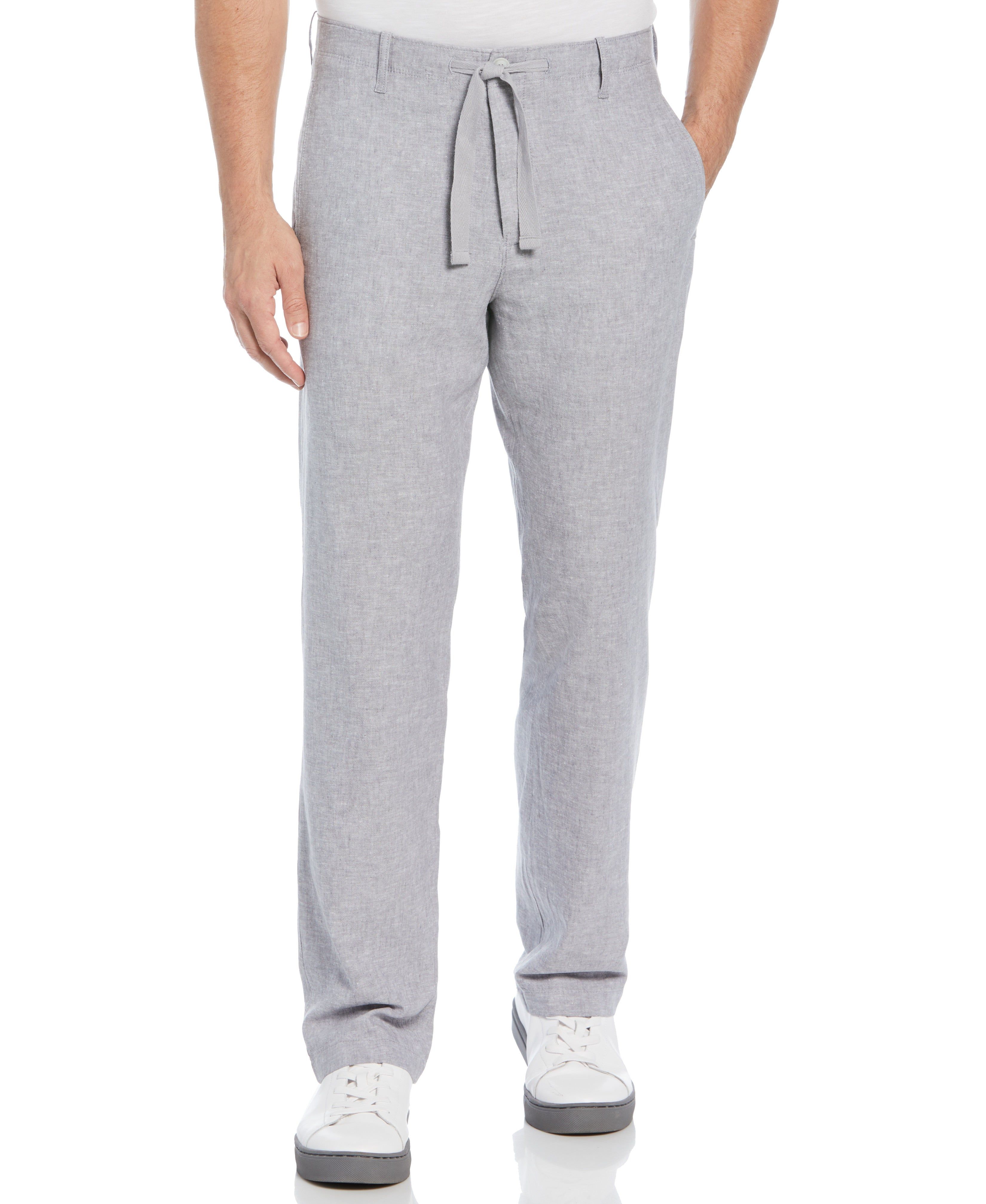 Linen Blend Drawstring Pant sold by Perry Ellis