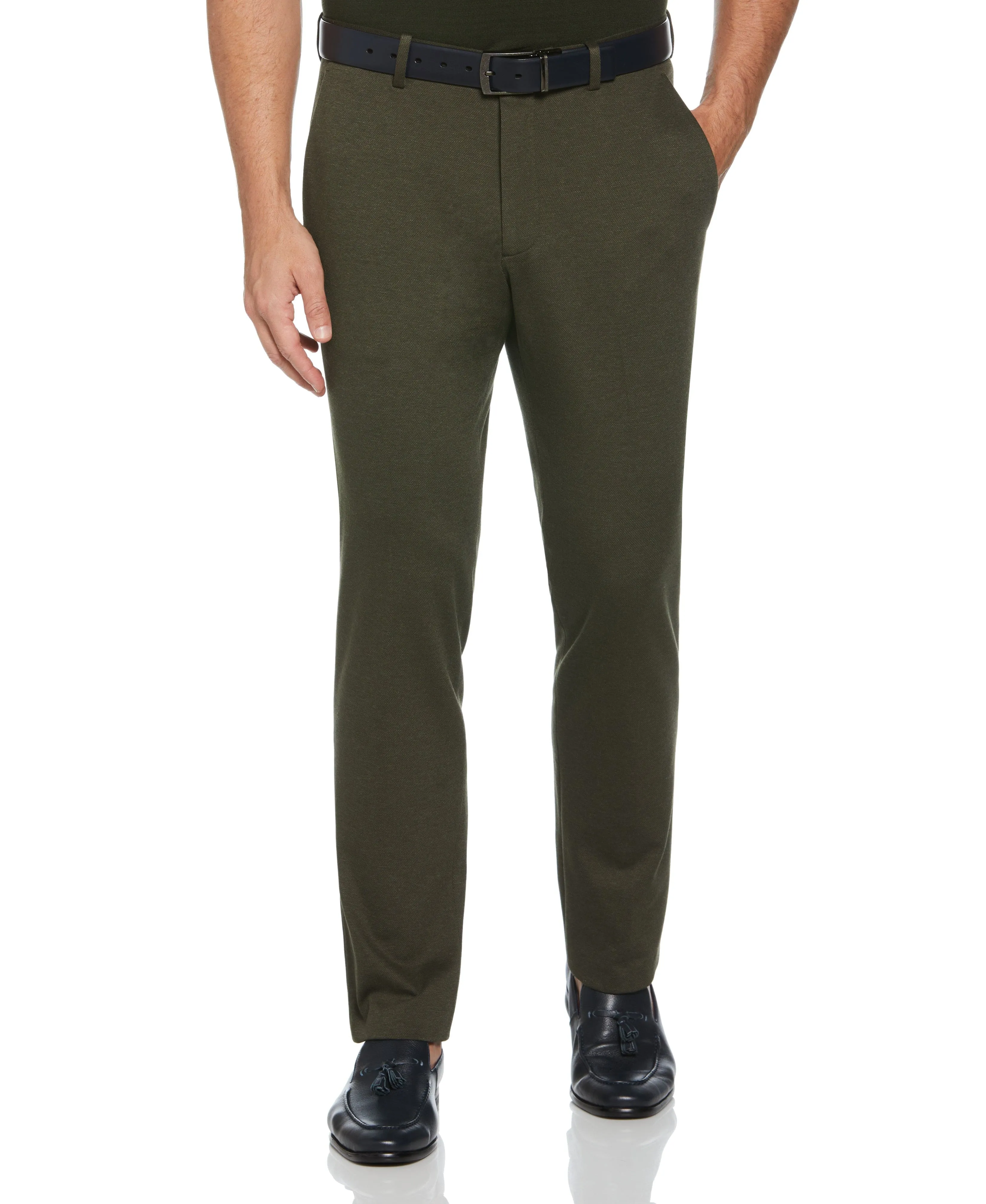 Slim Fit Two Tone Smart Knit Suit Pant sold by Perry Ellis