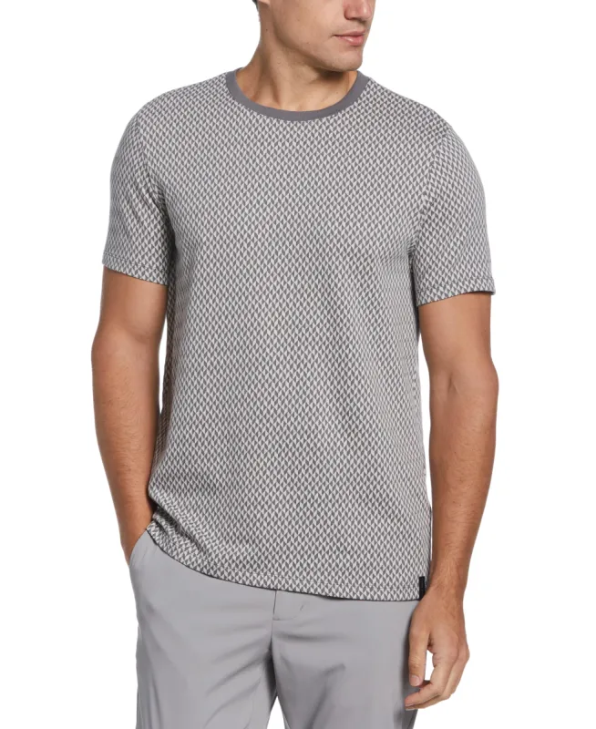 Jacquard Crew Neck Tee sold by Perry Ellis