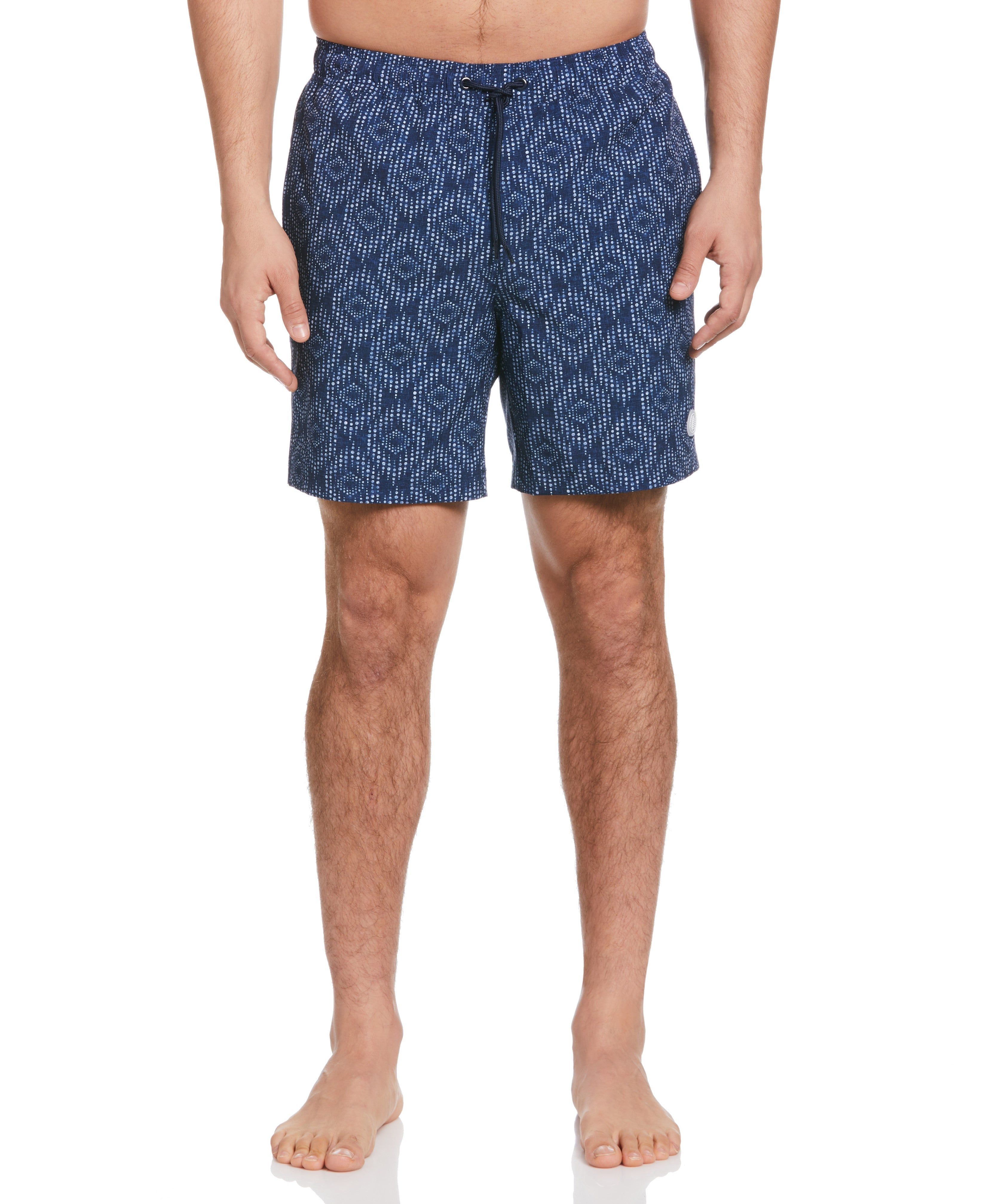 Cubavera™ Geo Print 7" Swim Short sold by Perry Ellis
