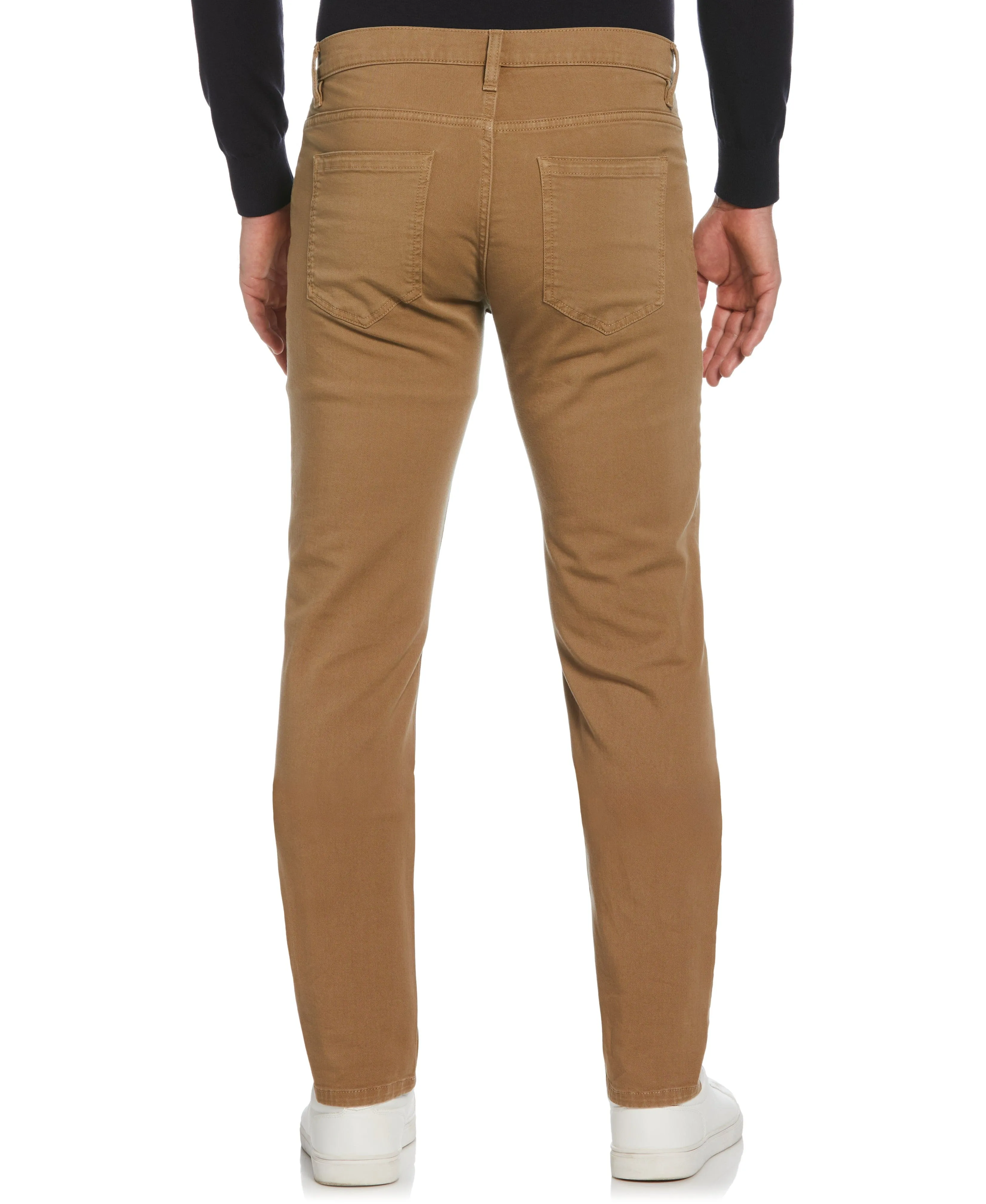 Slim Fit Dyed Solid Twill Five Pocket Pant sold by Perry Ellis product image thumbnail 2