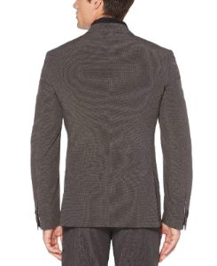 Very Slim Fit Washable Gray Check Tech Suit Jacket sold by Perry Ellis