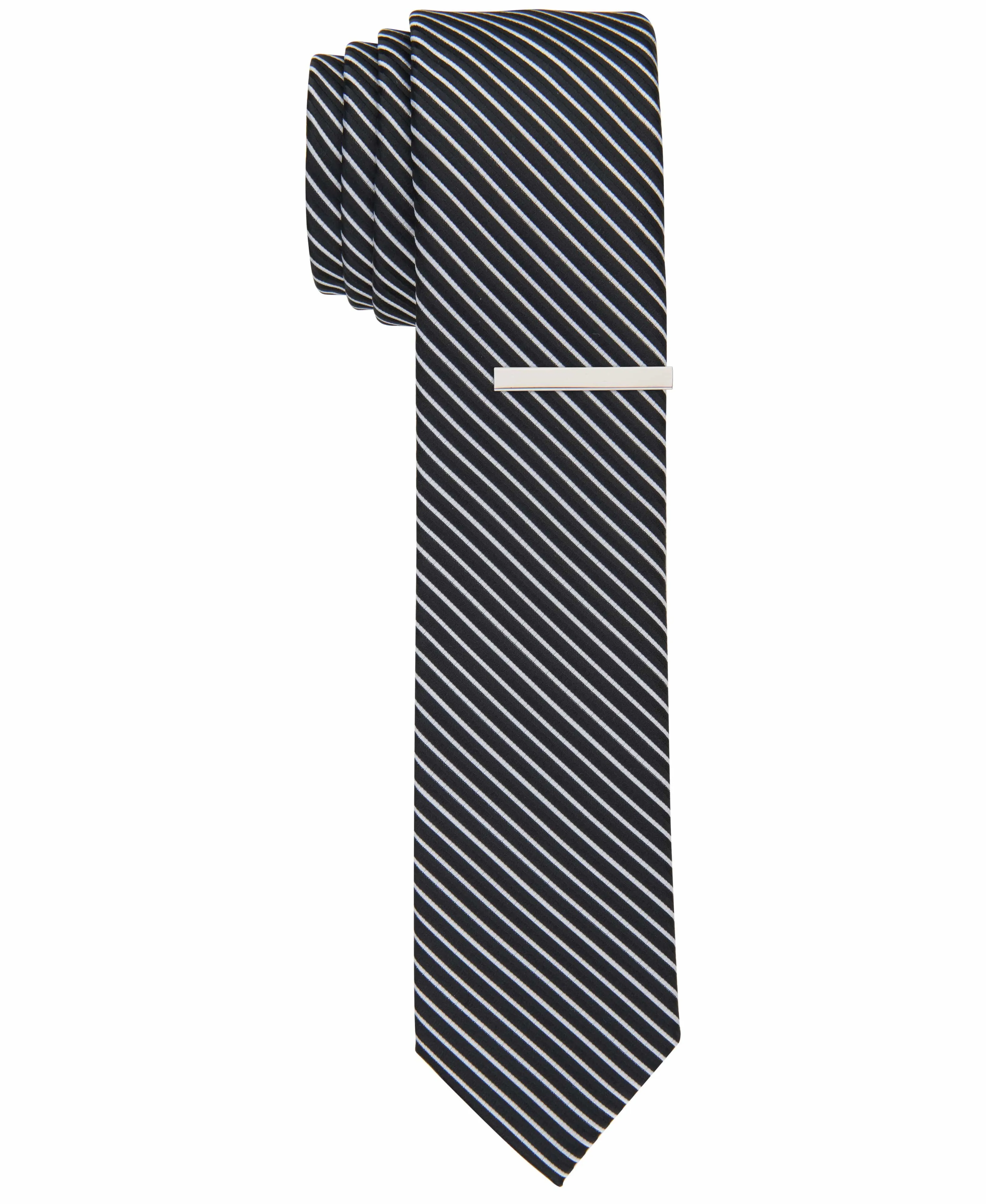 Keen Stripe Slim Tie sold by Perry Ellis