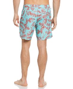 Palm Tree Swim Shorts sold by Perry Ellis