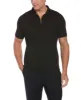 Ribbed Quarter Zip Polo sold by Perry Ellis
