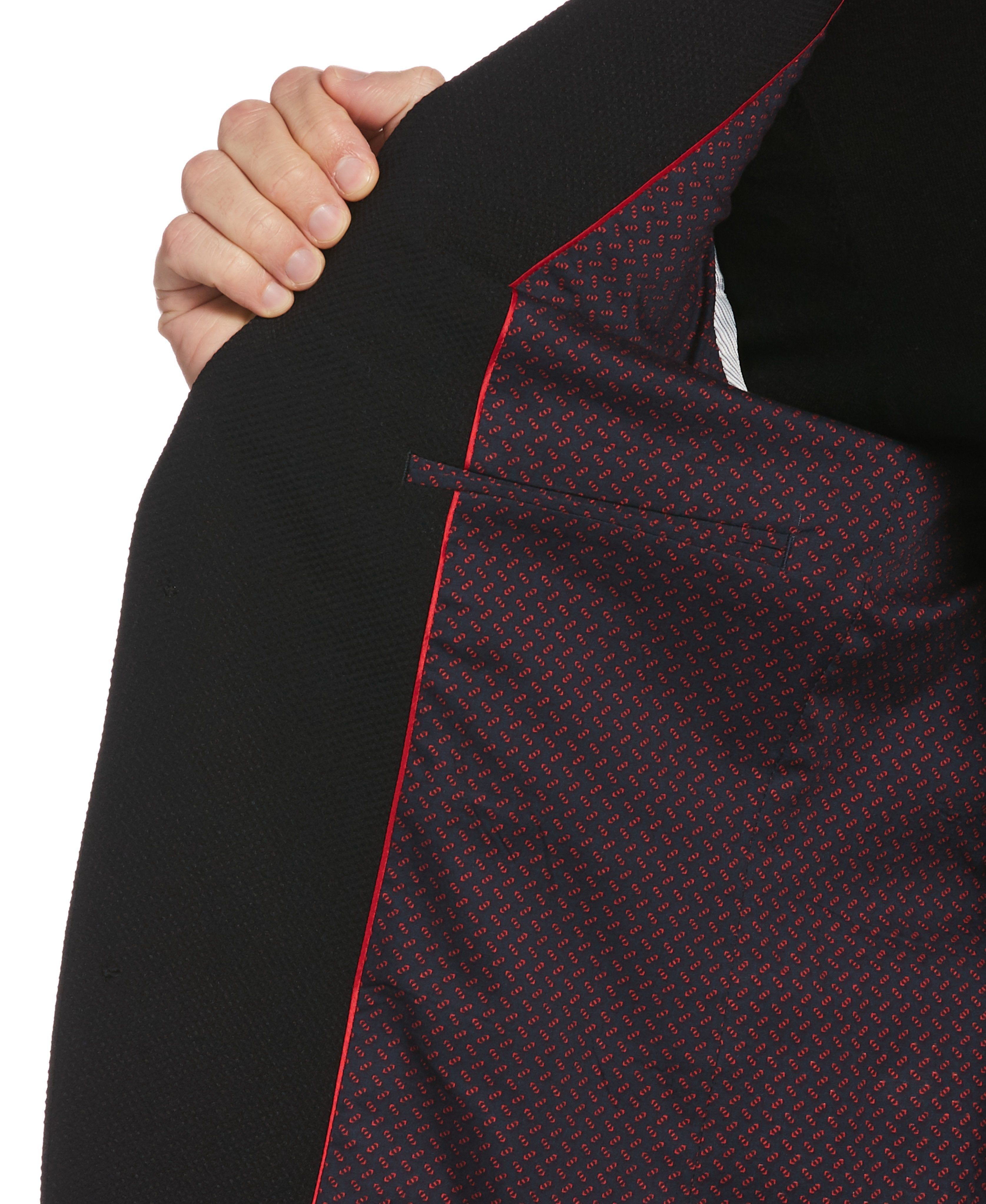 Slim Fit Textured Stretch Sport Jacket sold by Perry Ellis product image thumbnail 4