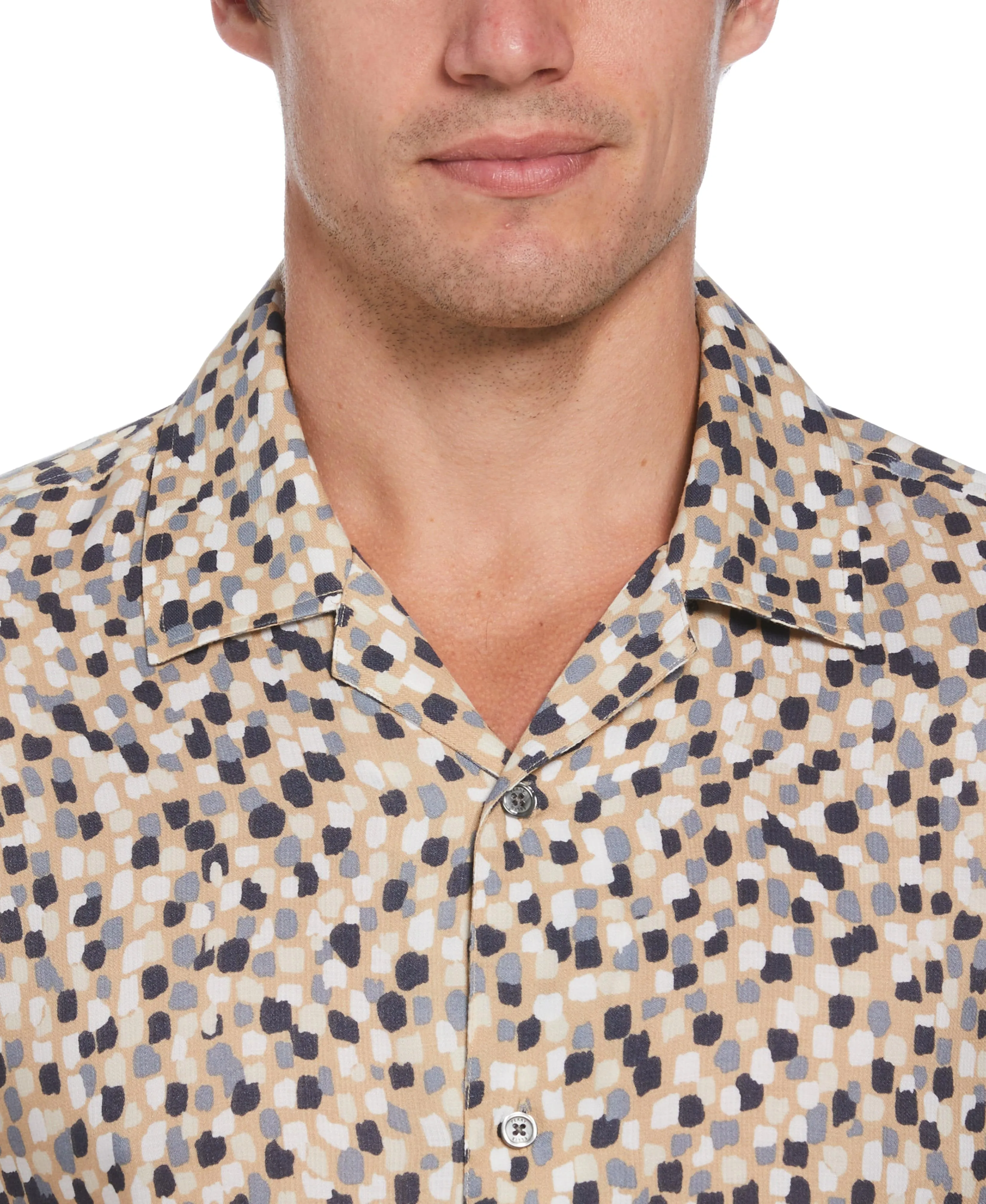 Confetti Print Camp Soft Shirt sold by Perry Ellis product image thumbnail 3