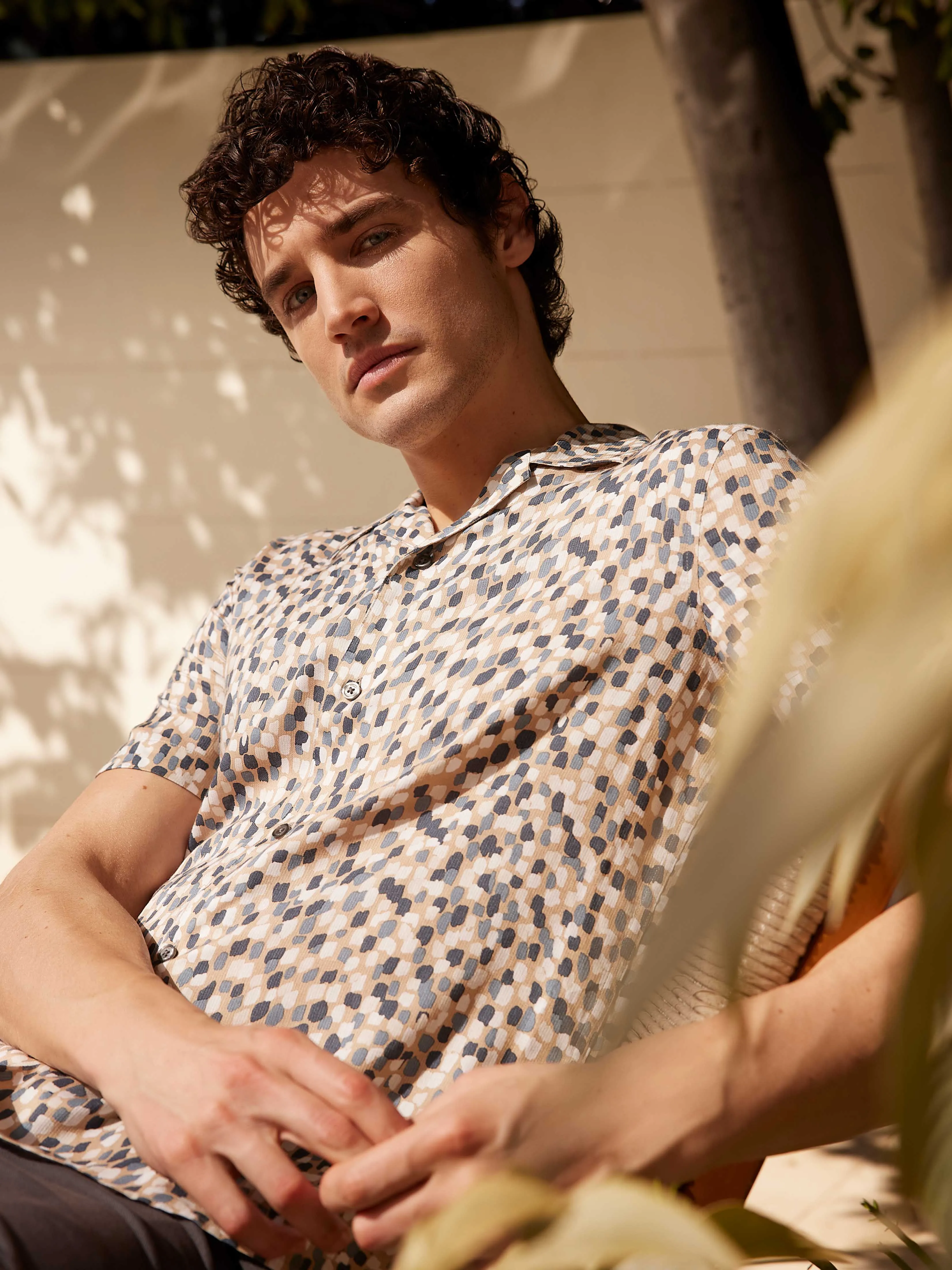 Confetti Print Camp Soft Shirt sold by Perry Ellis product image thumbnail 4