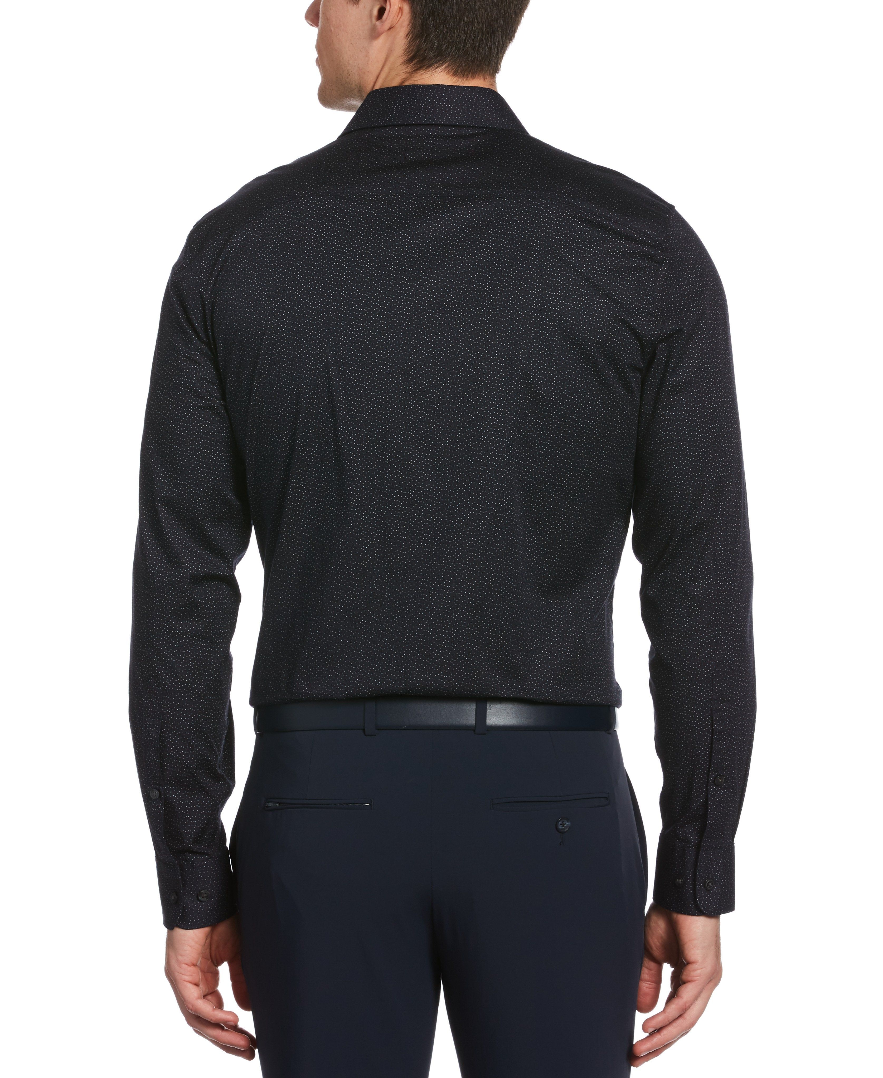 Ditsy Floral Print Stretch Shirt with Collar Stays sold by Perry Ellis product image thumbnail 2