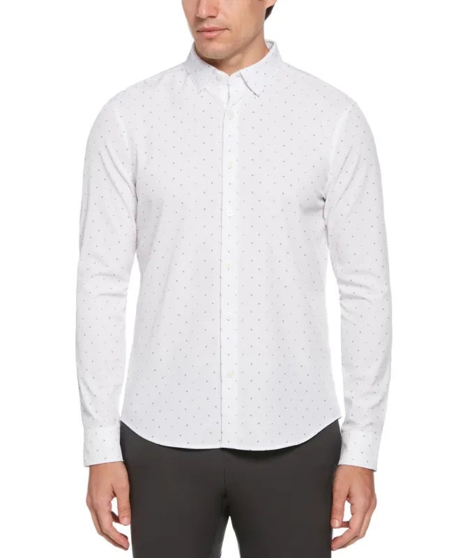 Slim Fit Total Stretch Chixfoot Shirt sold by Perry Ellis