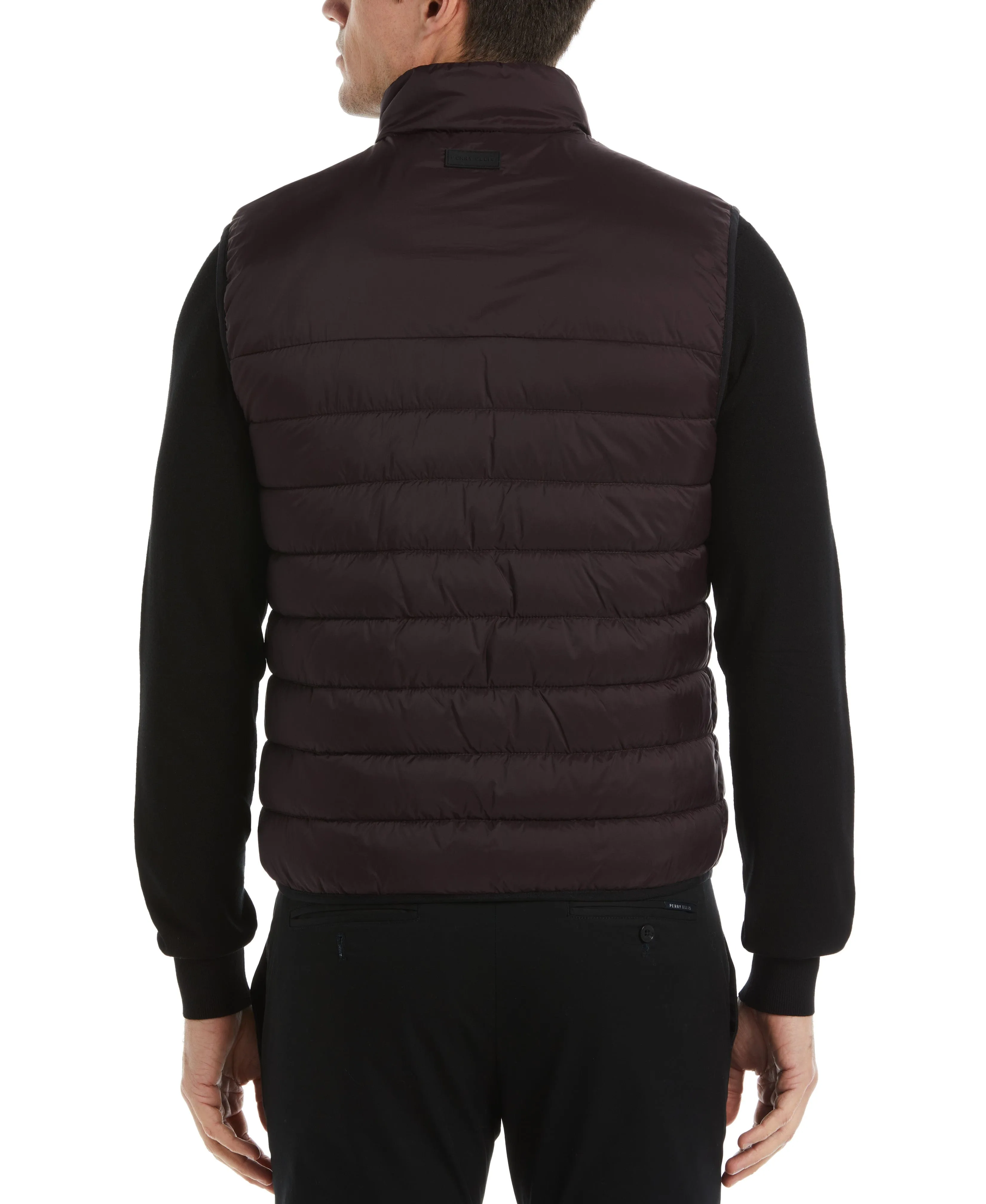Lightweight Puffer Vest - Burgundy Red sold by Perry Ellis product image thumbnail 2