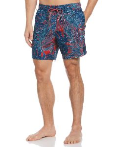 Palm Print Swim Short sold by Perry Ellis