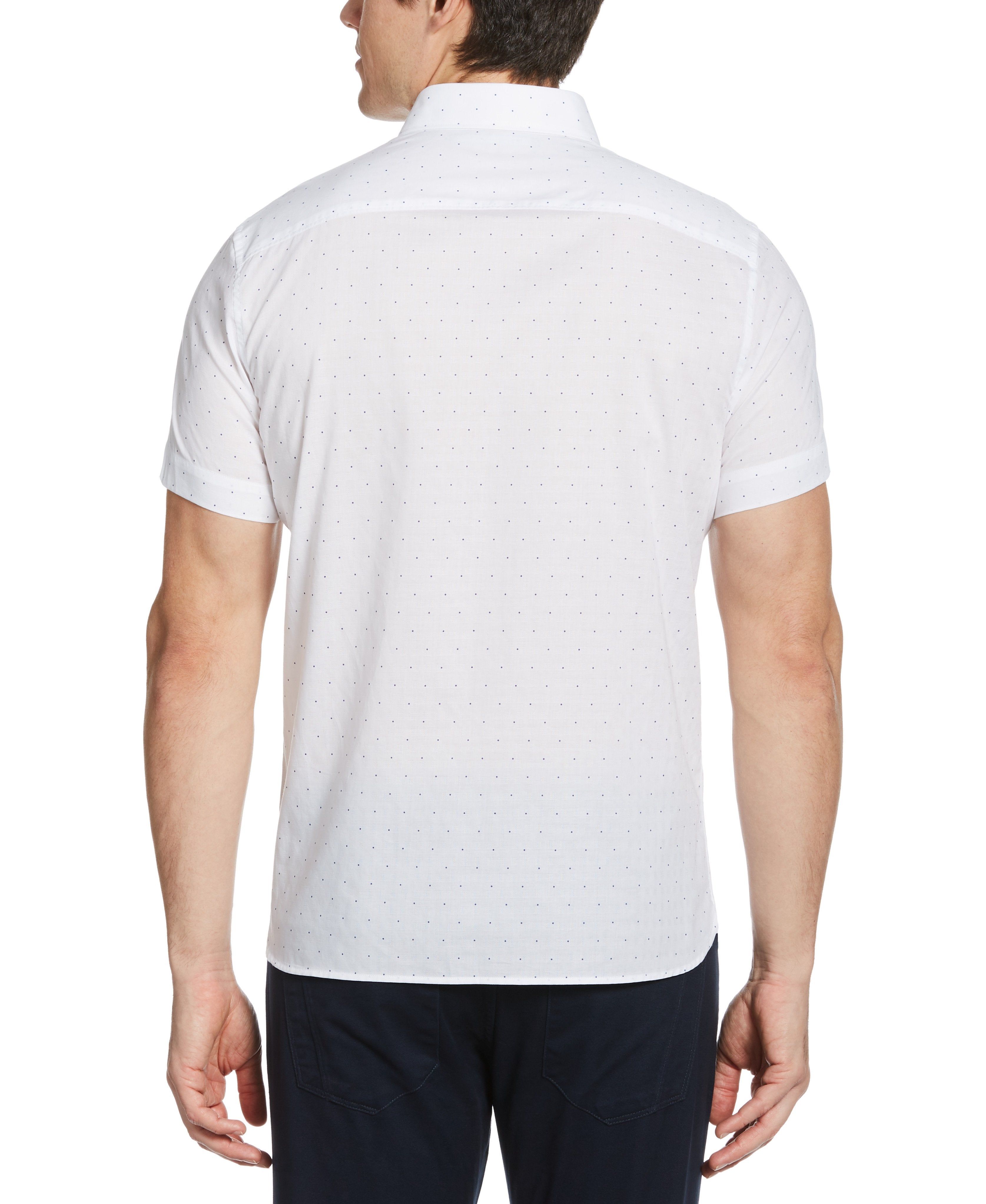 Big & Tall Dobby Dot Shirt sold by Perry Ellis product image thumbnail 2
