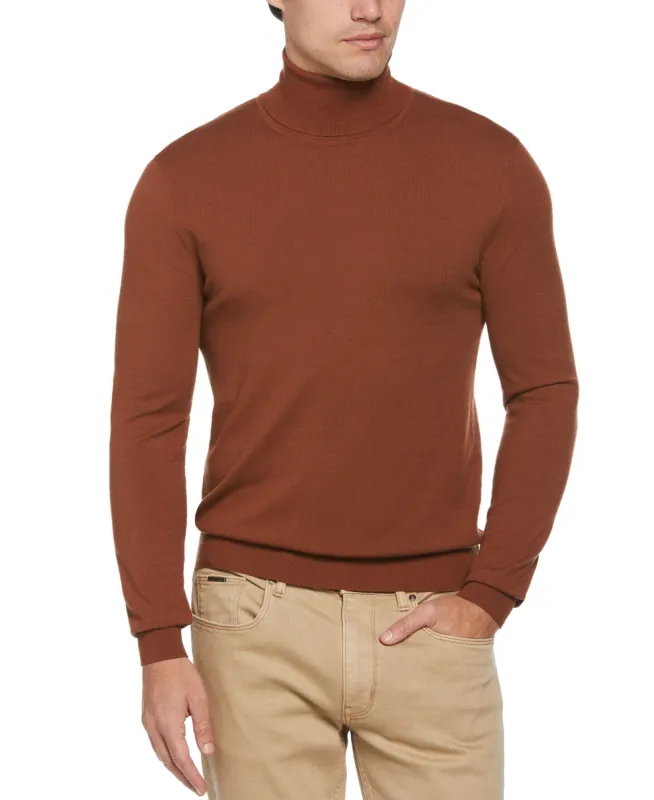 Solid Tech Knit Turtleneck Sweater sold by Perry Ellis