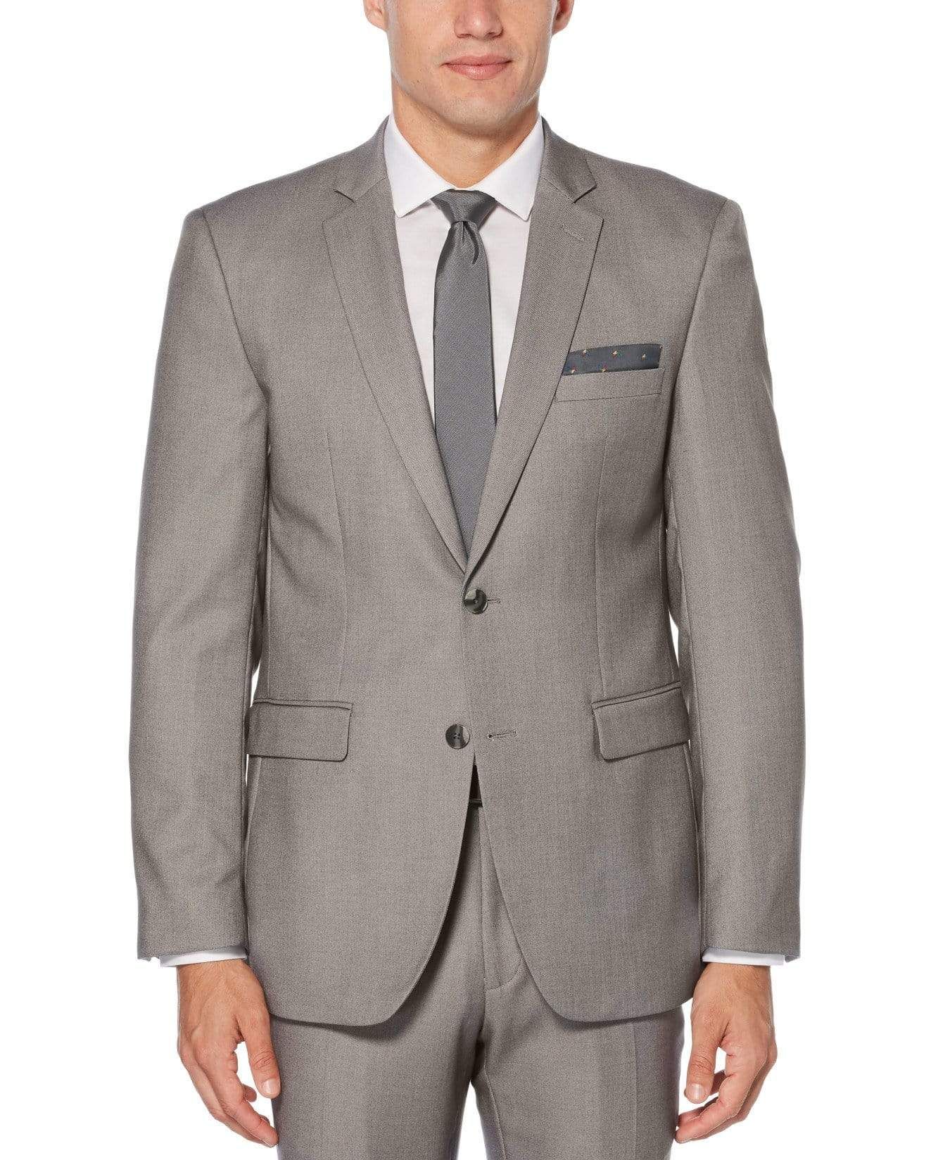 2 Piece Solid Gray Suit sold by Perry Ellis product image thumbnail 3