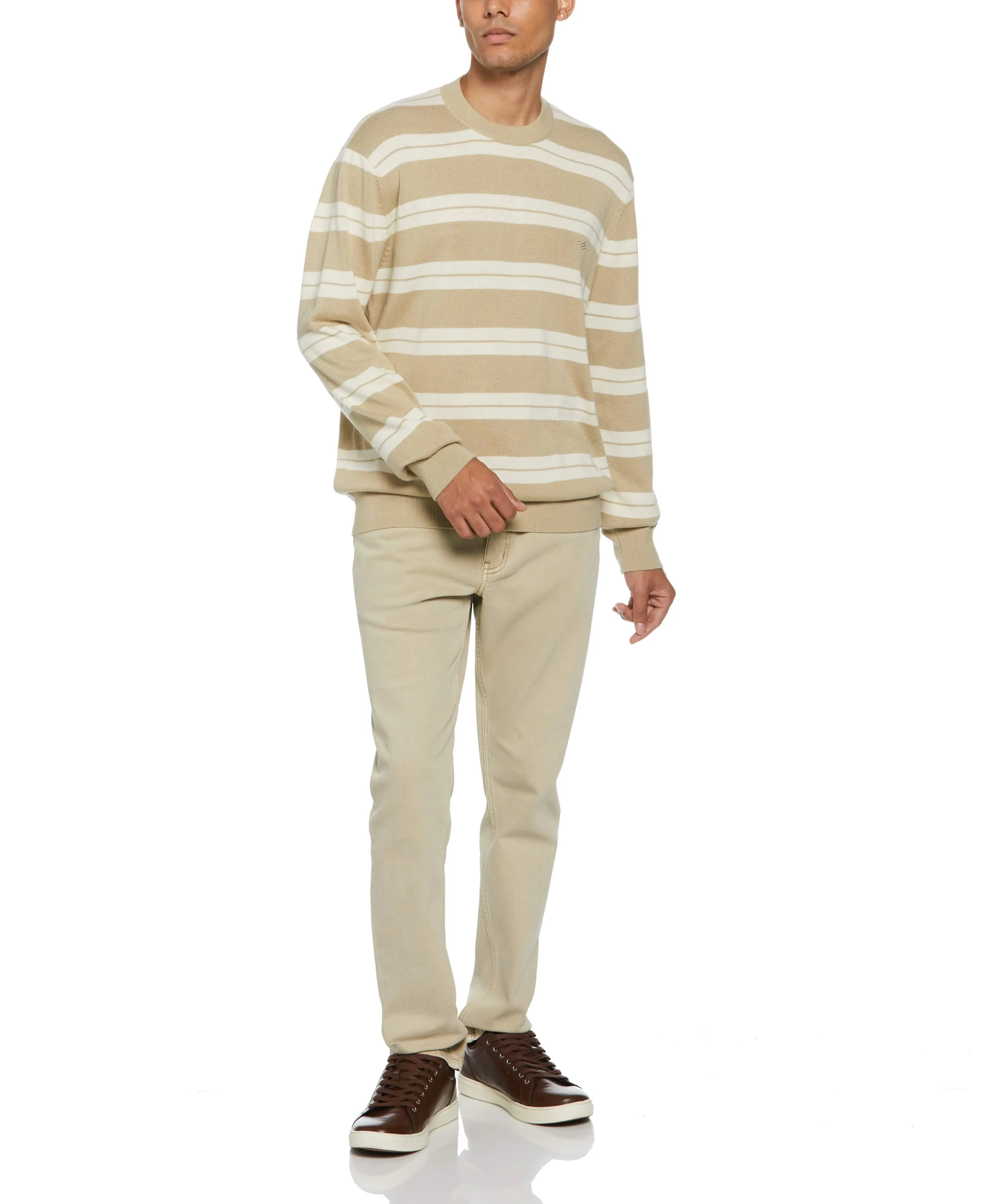 Logo Stripe Crew Sweater sold by Perry Ellis product image thumbnail 4