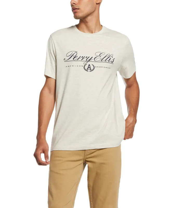 Script Logo Tee sold by Perry Ellis