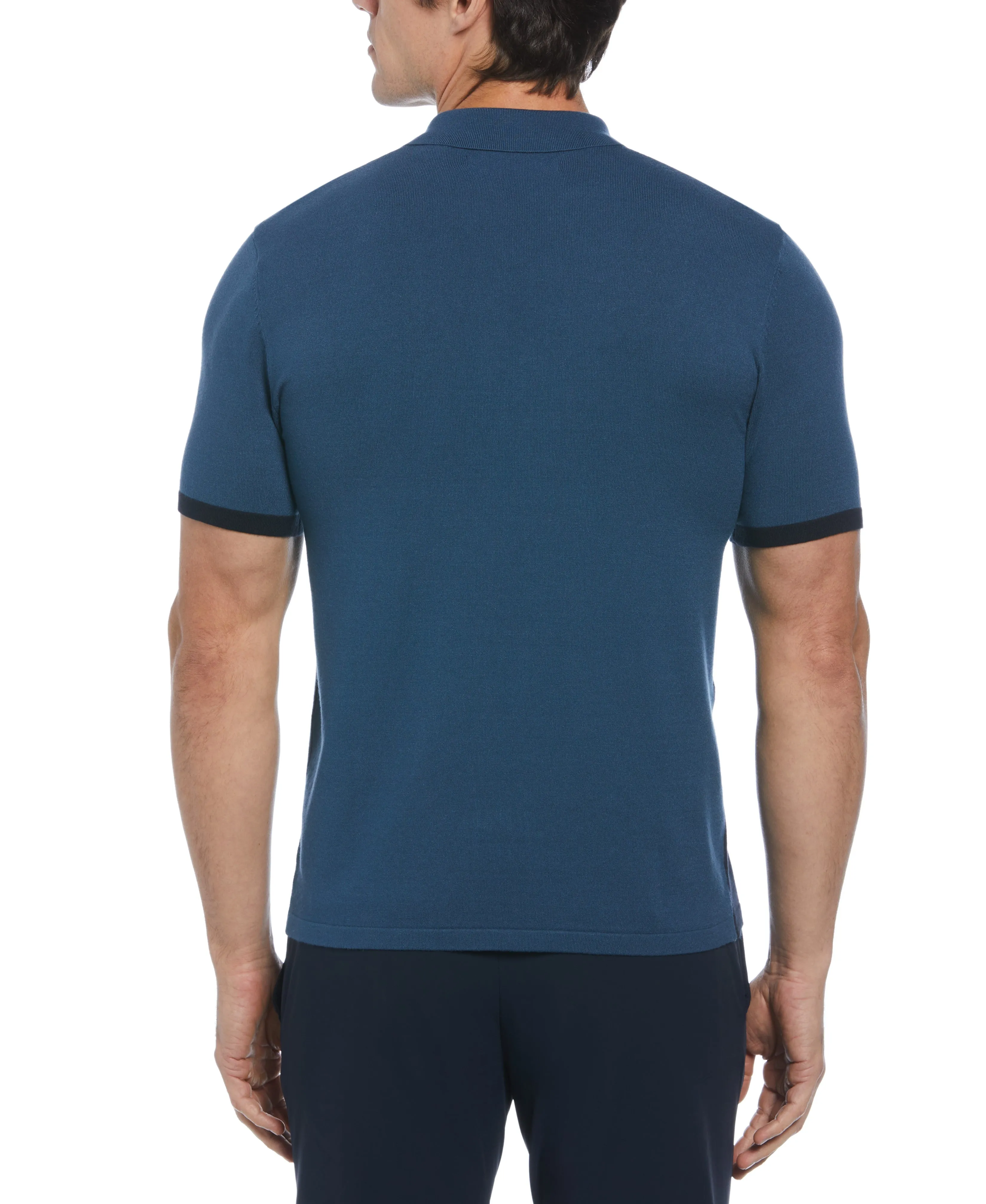 Tech Knit Color Block Polo sold by Perry Ellis product image thumbnail 2