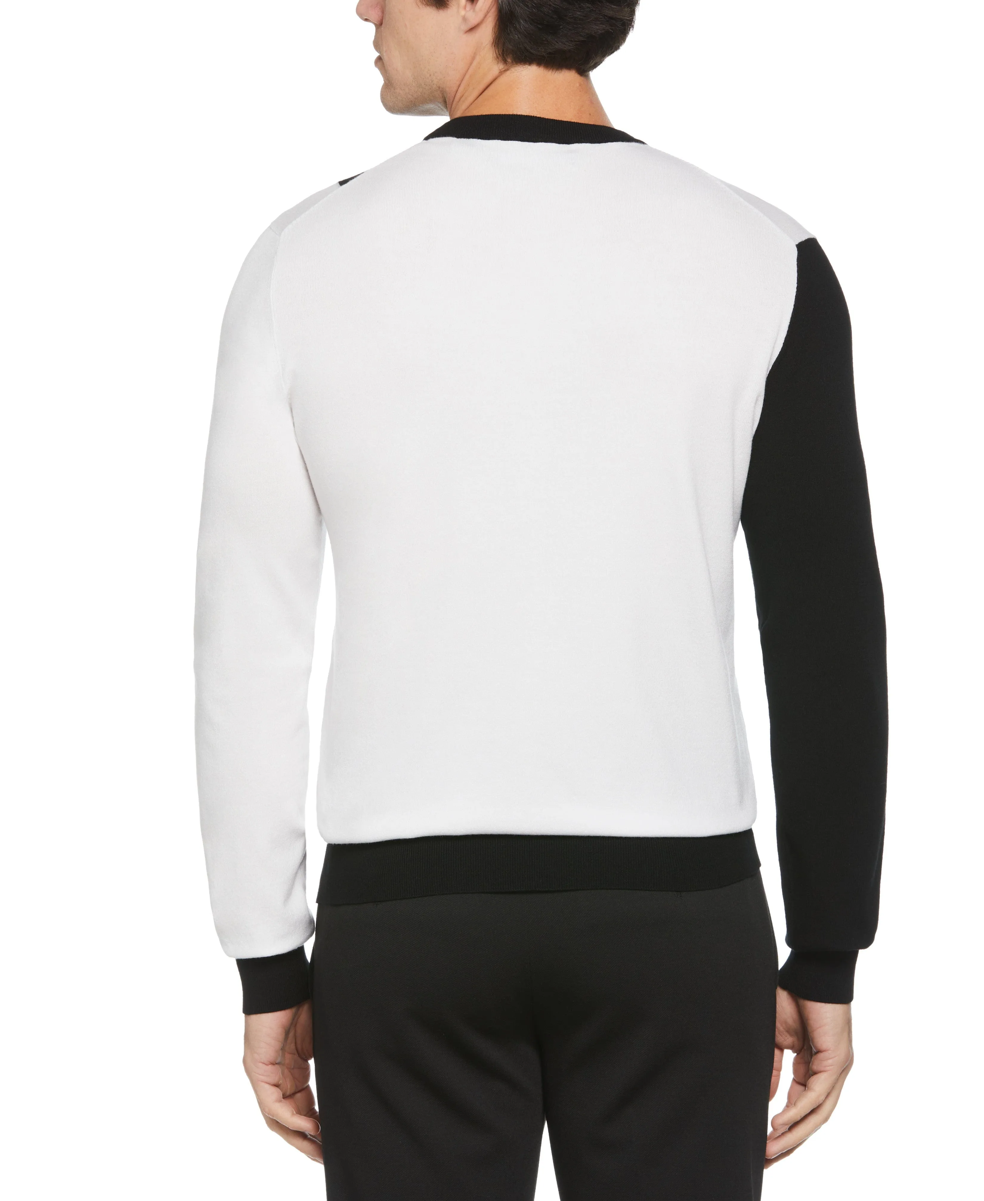 Two Tone Colorblock Crewneck sold by Perry Ellis product image thumbnail 2