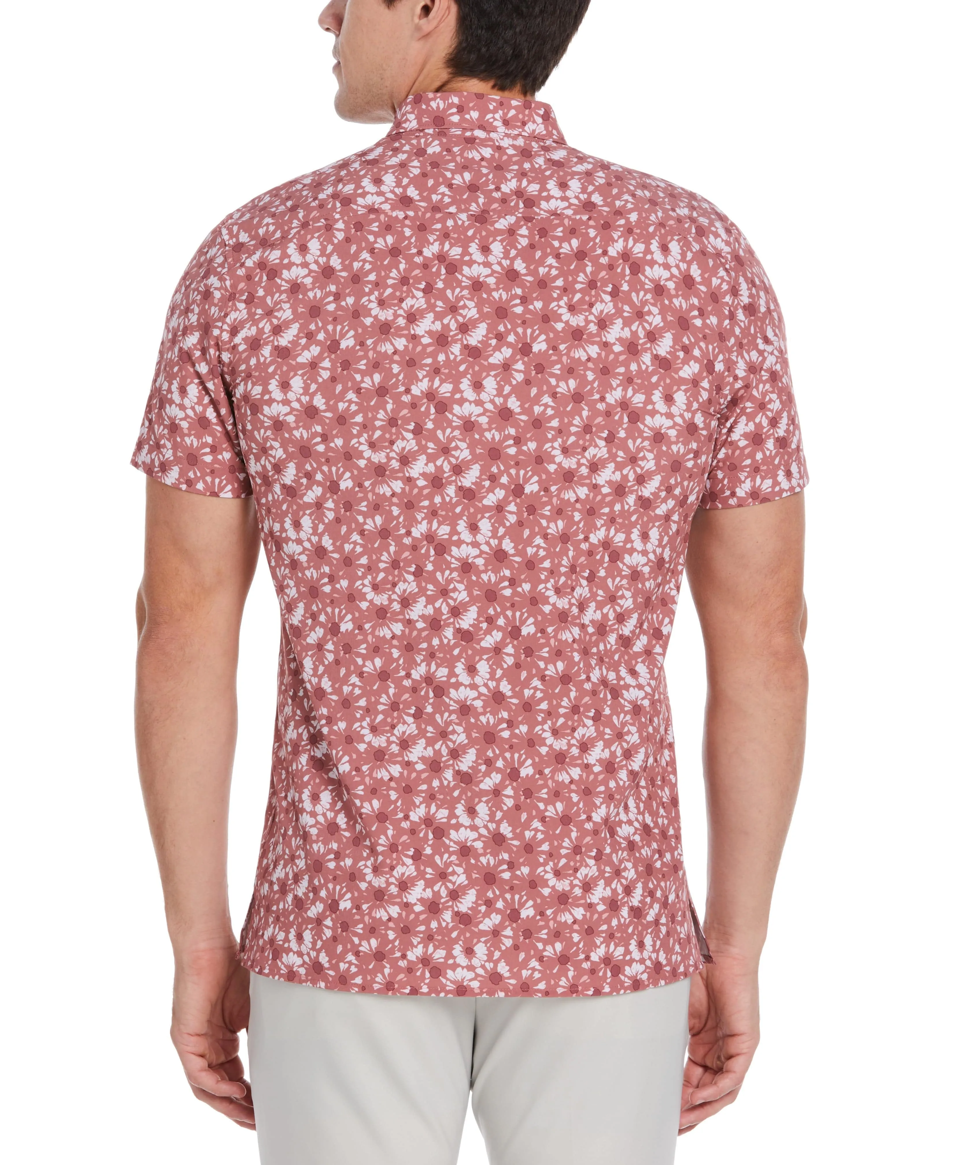 Total Stretch Slim Fit Ditsy Floral Shirt sold by Perry Ellis product image thumbnail 2