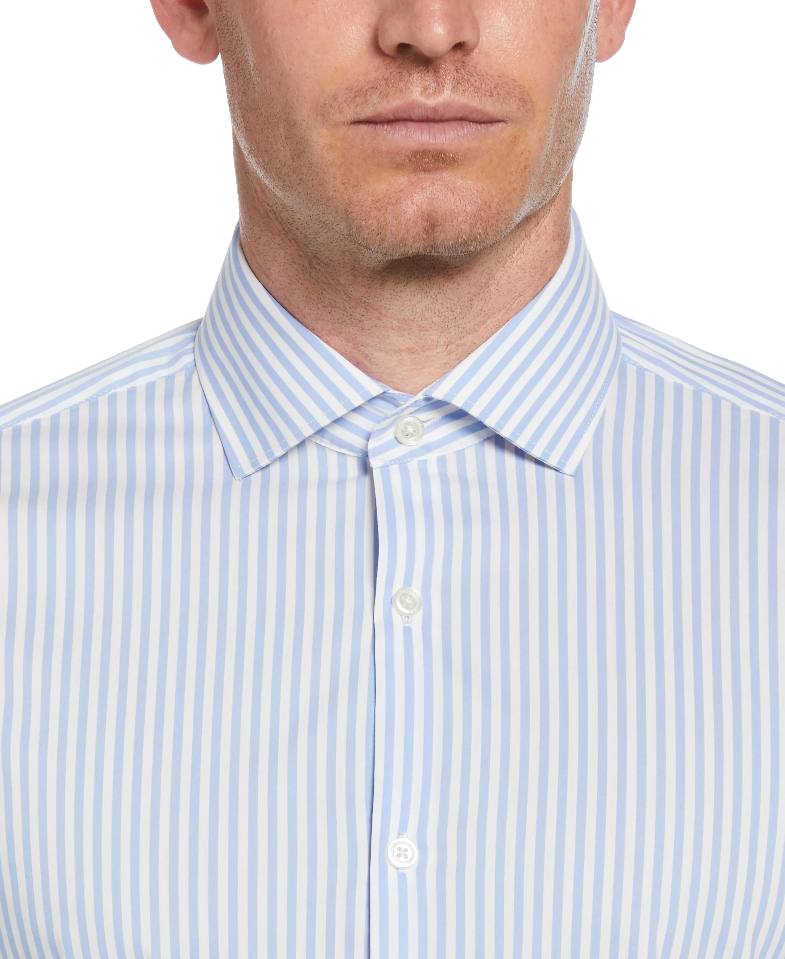 Slim Fit Striped Print Dress Shirt sold by Perry Ellis product image thumbnail 3
