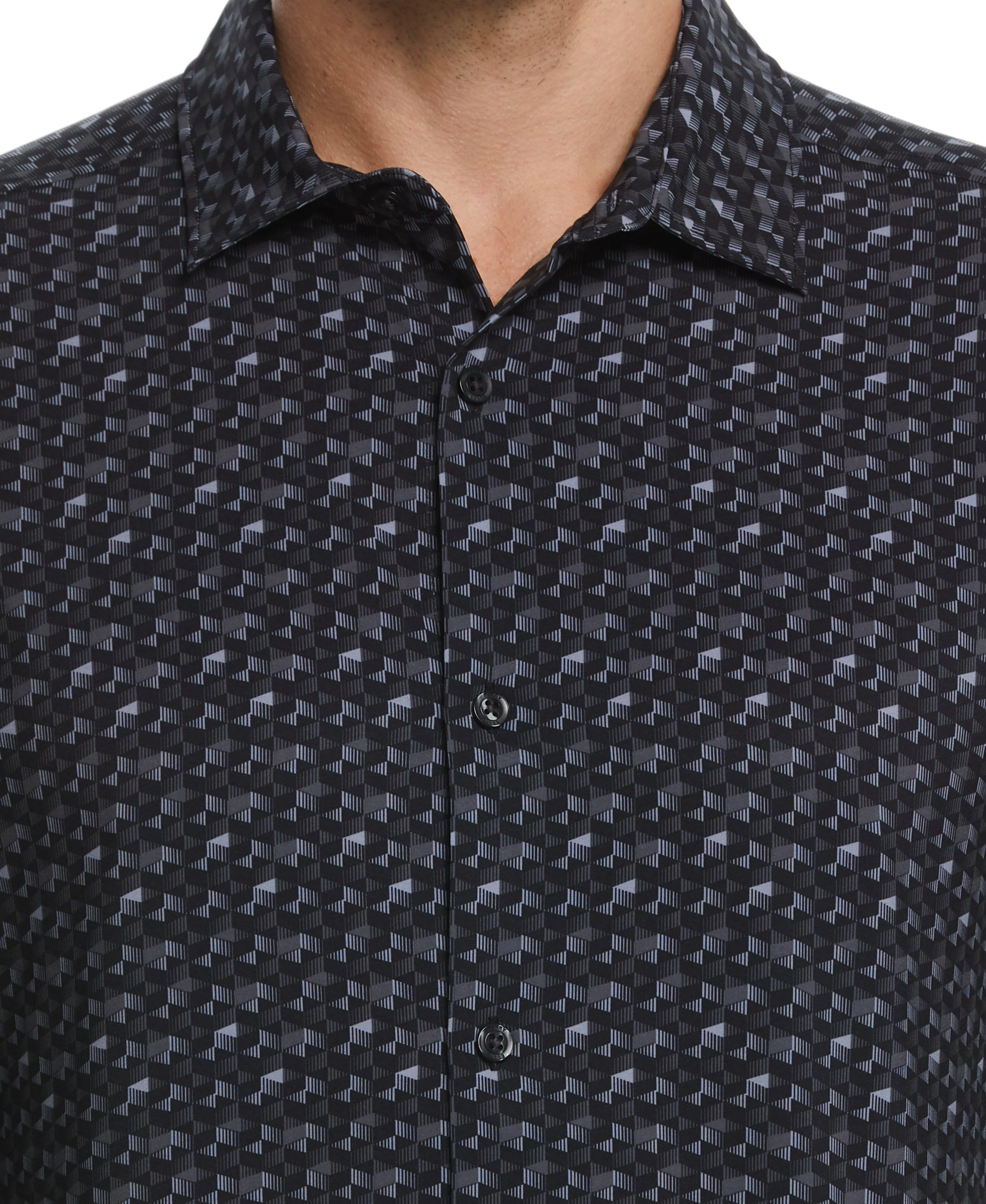 Total Stretch Geo Print Shirt sold by Perry Ellis product image thumbnail 3