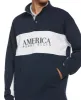 Mock Neck Fleece Pullover sold by Perry Ellis