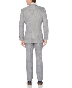 2 Piece Silver Check Suit sold by Perry Ellis