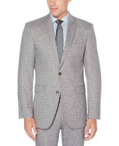 2 Piece Silver Check Suit sold by Perry Ellis