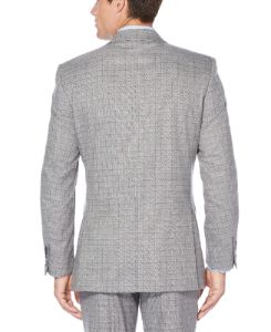 2 Piece Silver Check Suit sold by Perry Ellis