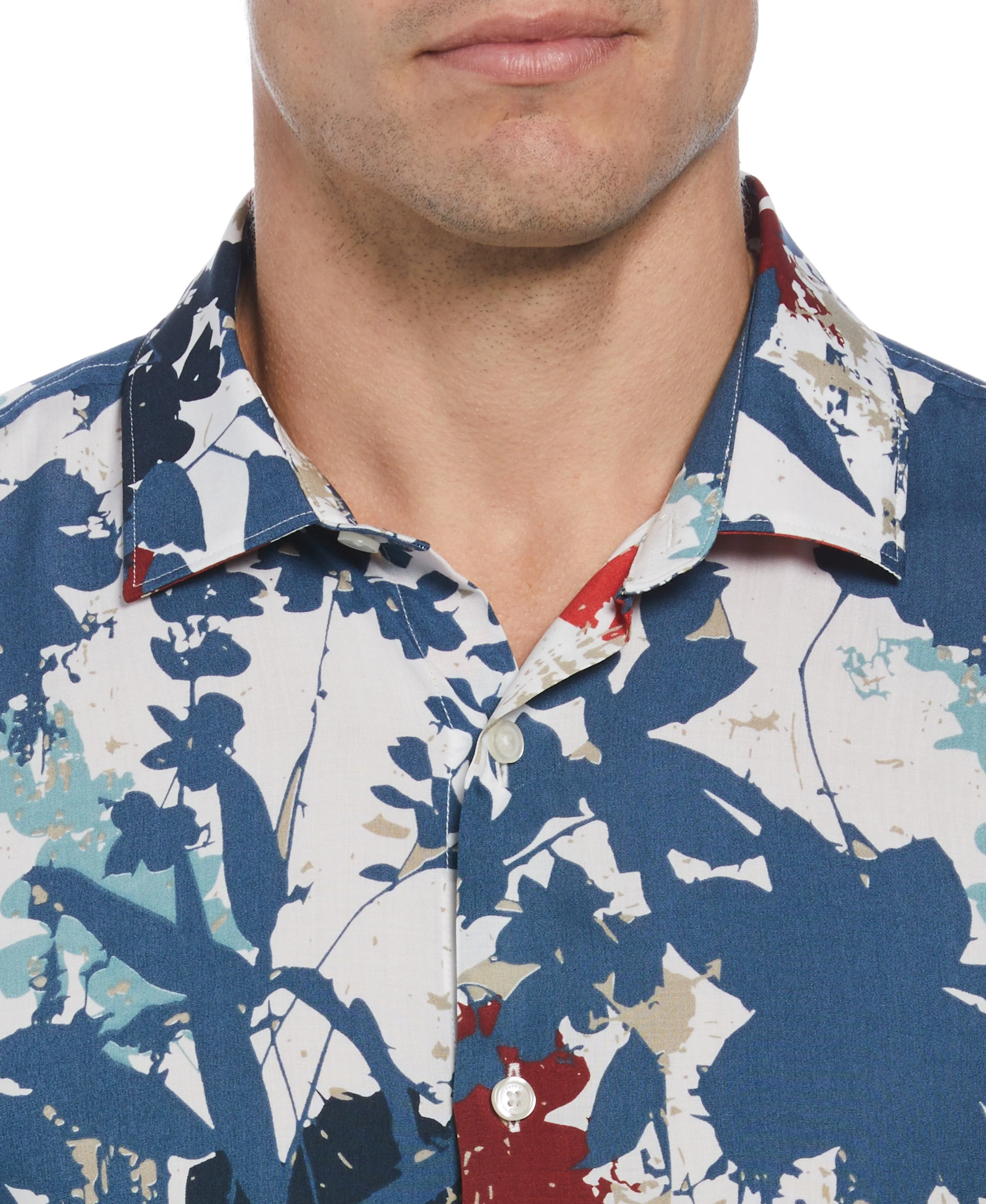 Floral Leaf Print Shirt sold by Perry Ellis product image thumbnail 3