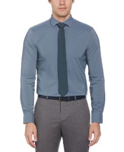 Stormy Grey Solid Performance Dress Shirt sold by Perry Ellis