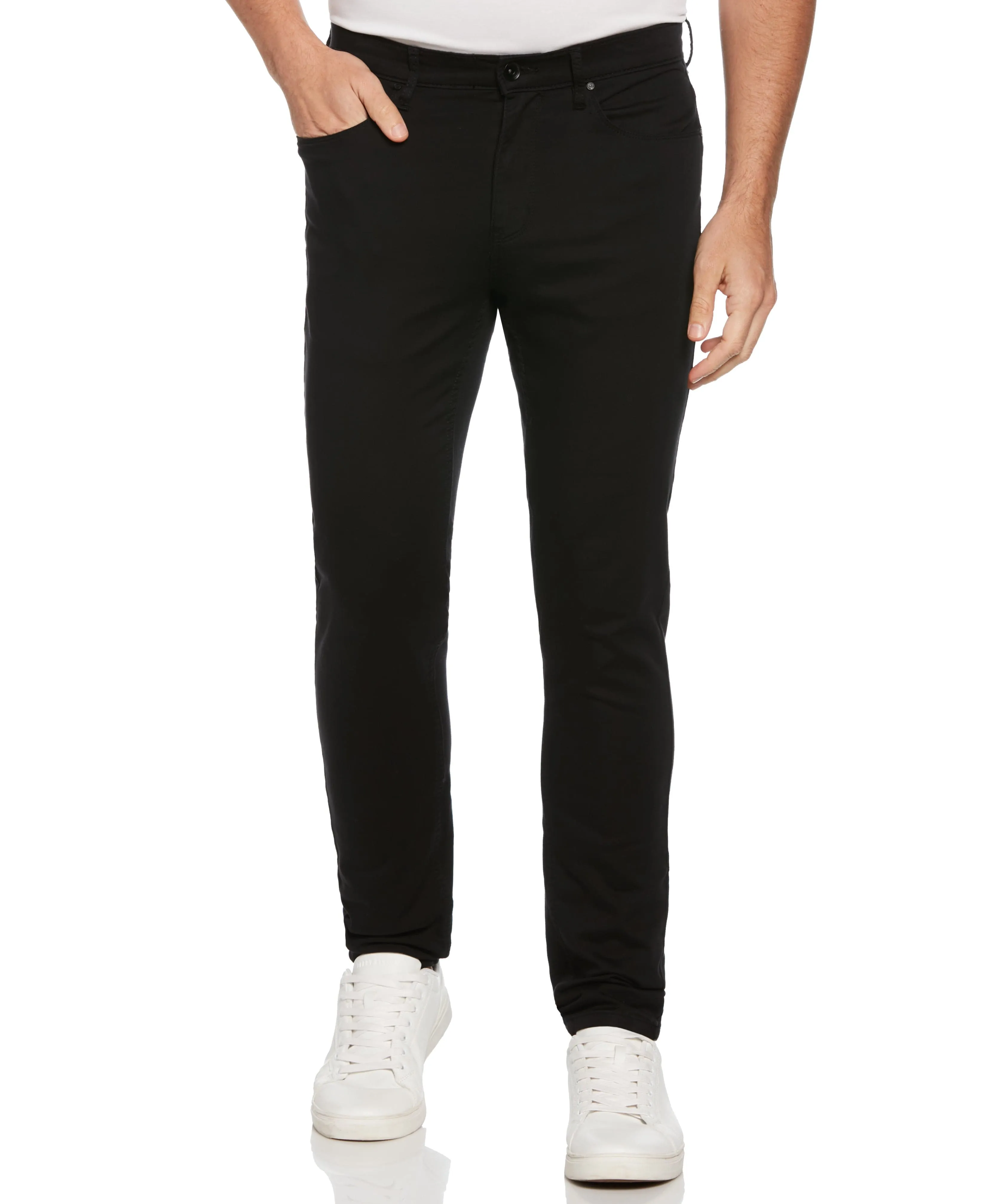 Skinny Fit Anywhere Five Pocket Pant sold by Perry Ellis