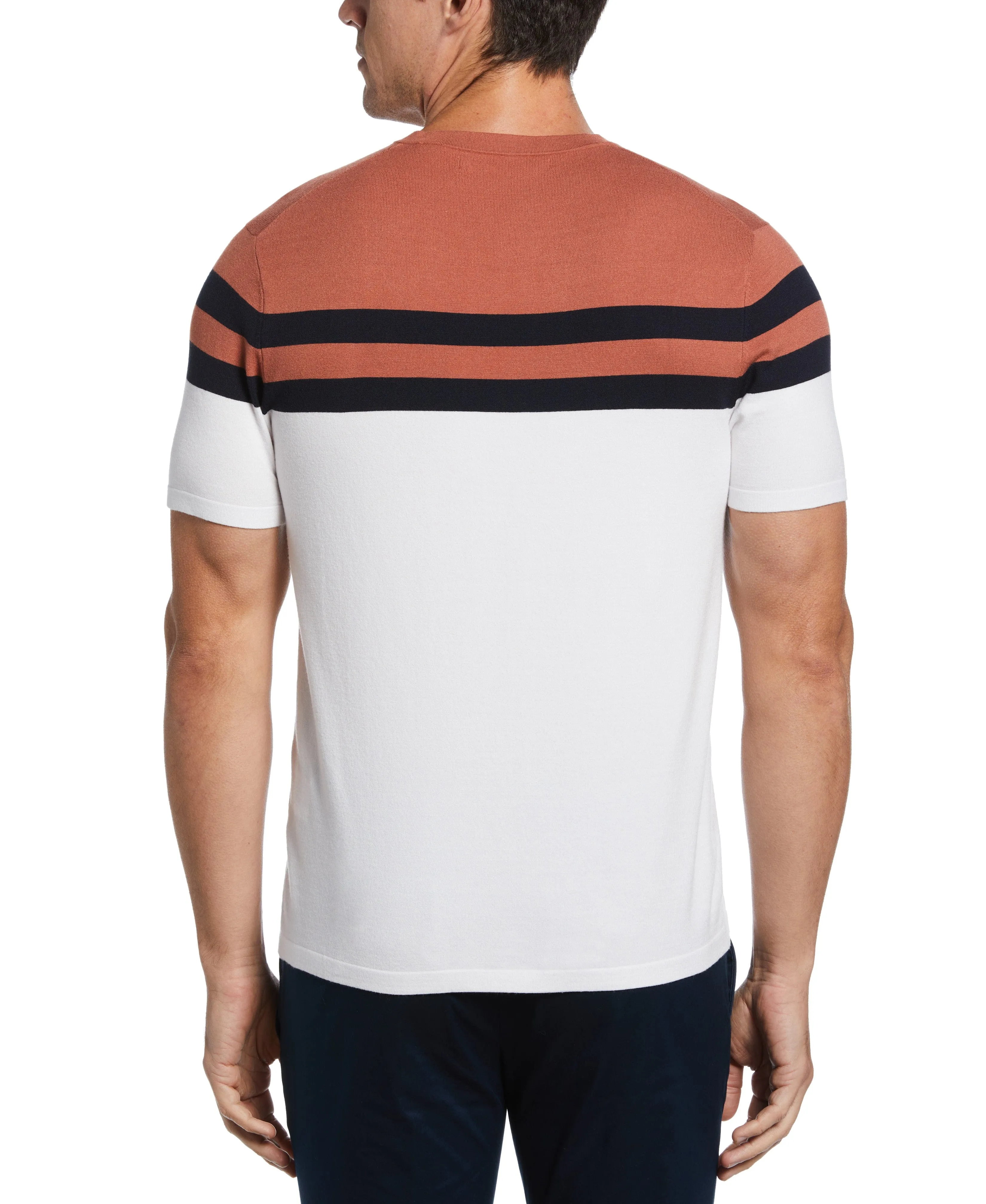 Tech Knit Chest Stripe Tee sold by Perry Ellis product image thumbnail 2