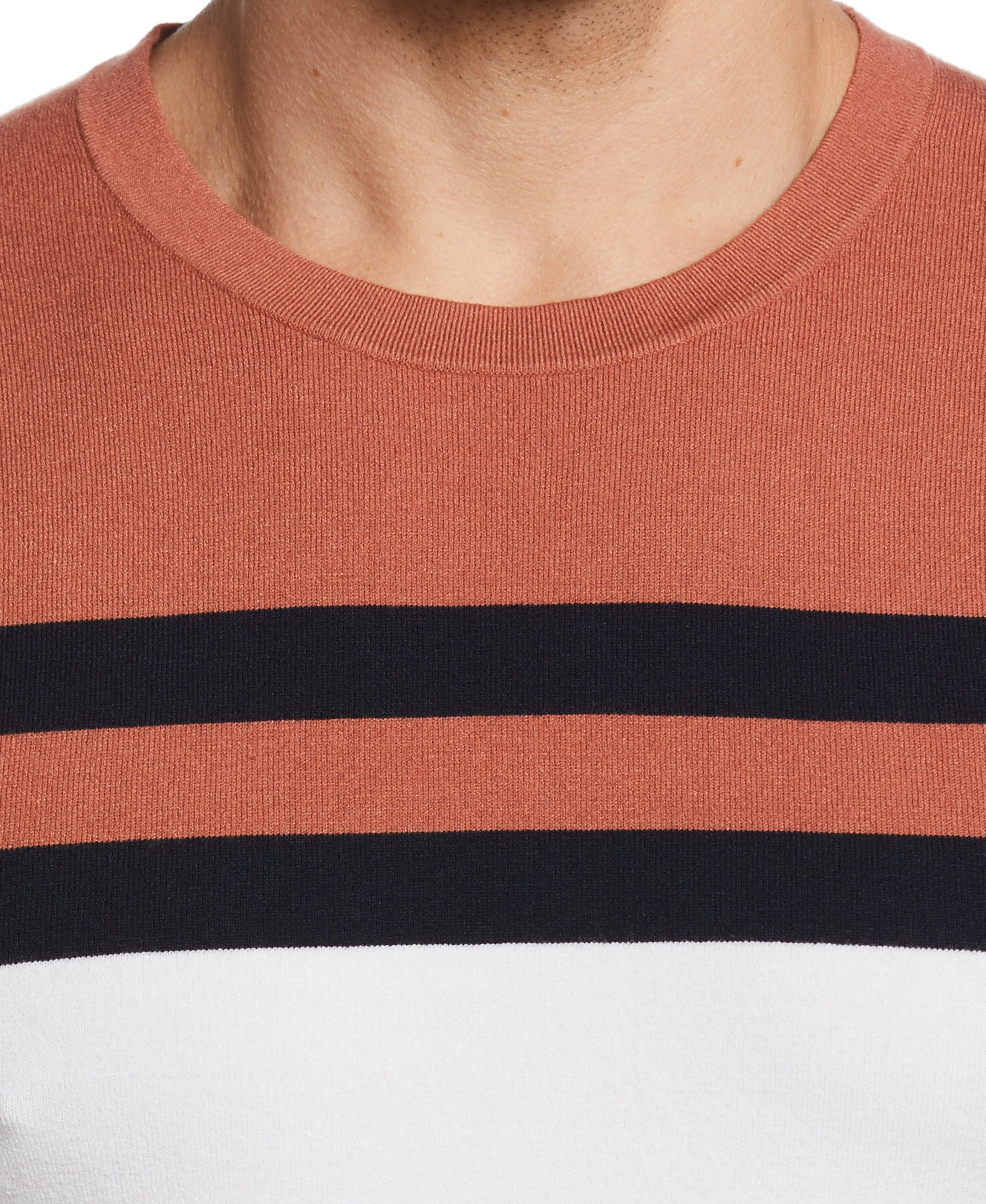 Tech Knit Chest Stripe Tee sold by Perry Ellis product image thumbnail 3