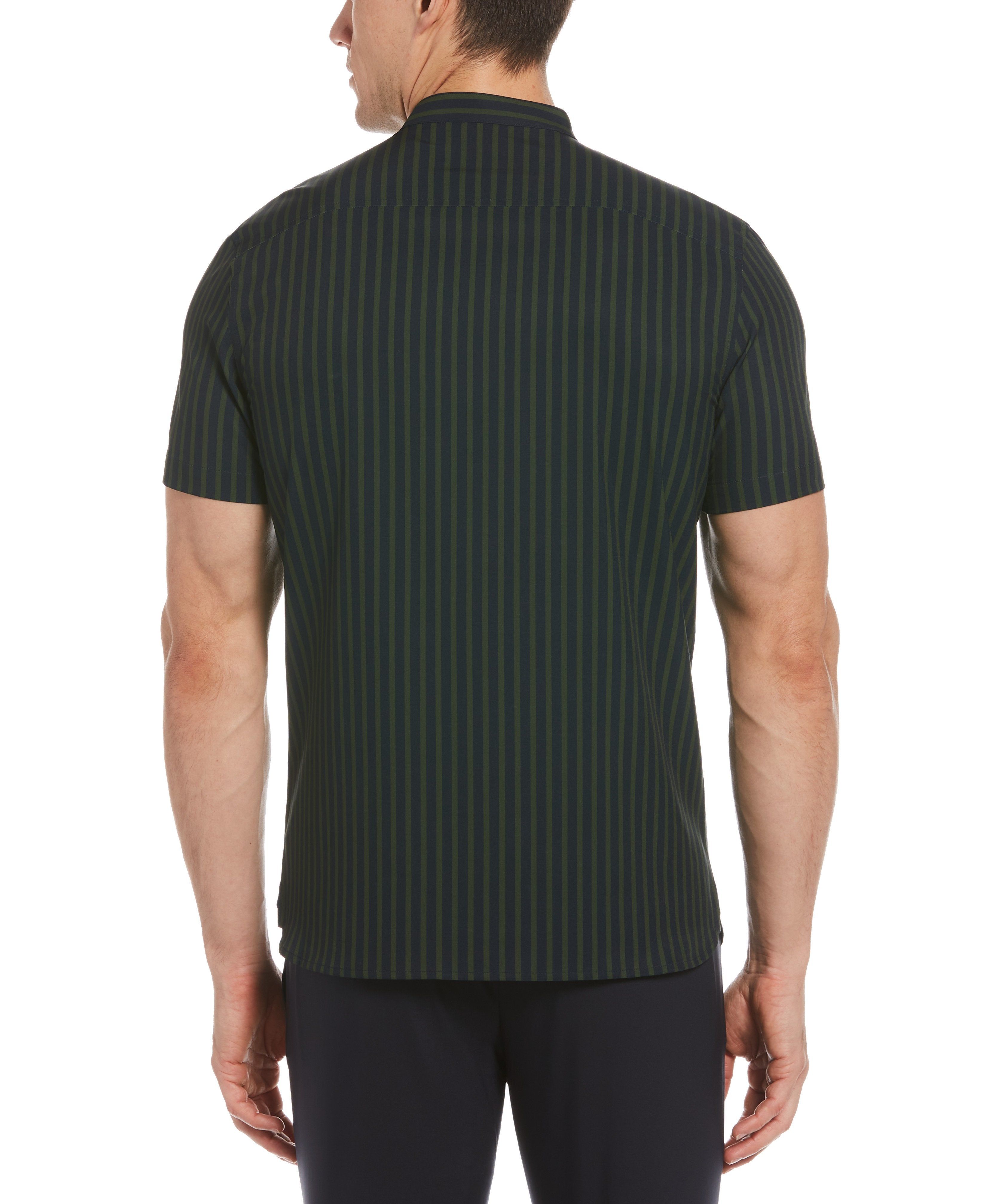 Striped Banded Collar Stretch Shirt sold by Perry Ellis product image thumbnail 2