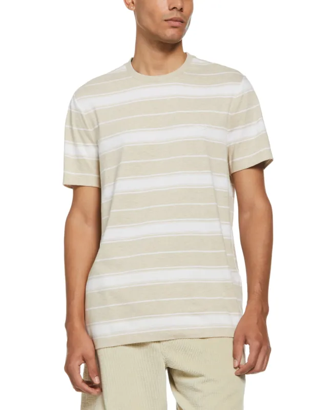 Short Sleeve Striped T-Shirt sold by Perry Ellis