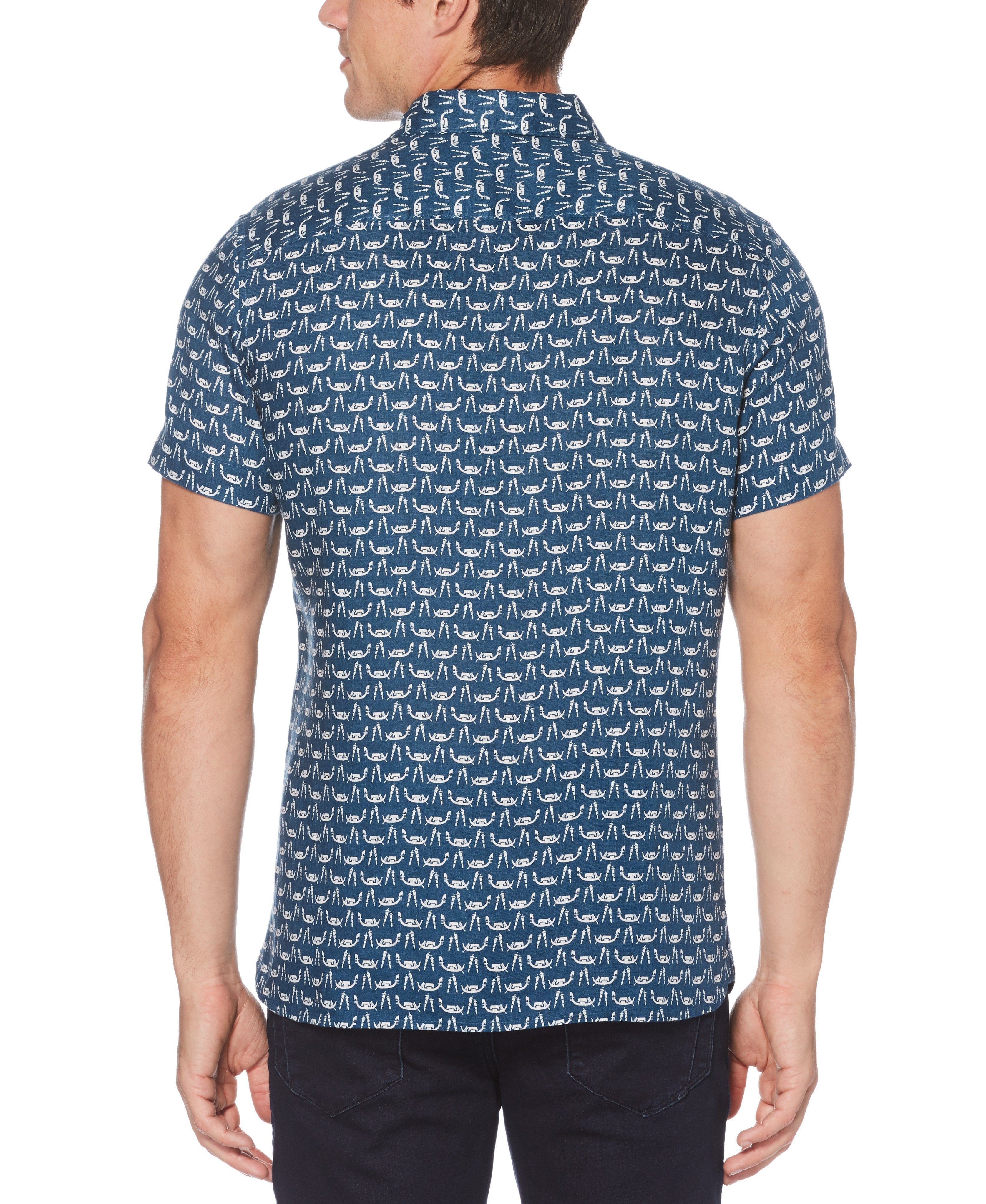 Linen Print Shirt sold by Perry Ellis product image thumbnail 2